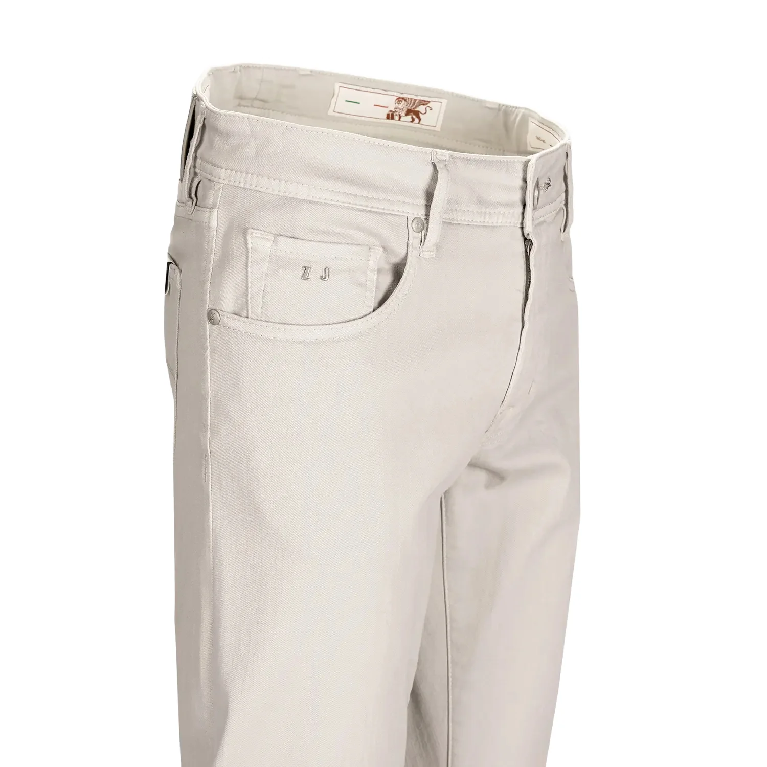Off-White Soft Dye Michelangelo Super-Stretch Five Pocket Pants - TRAMAROSSA - Image 4