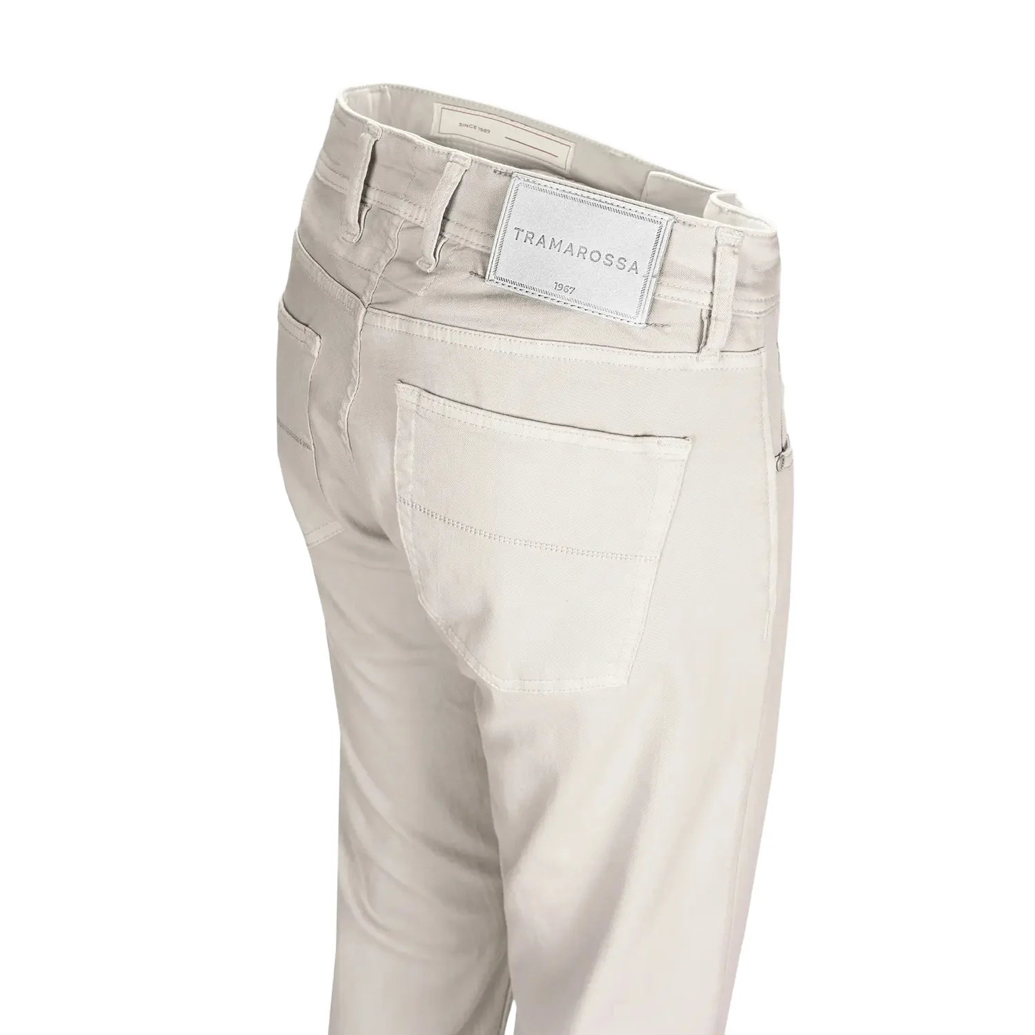 Off-White Soft Dye Michelangelo Super-Stretch Five Pocket Pants - TRAMAROSSA - Image 5