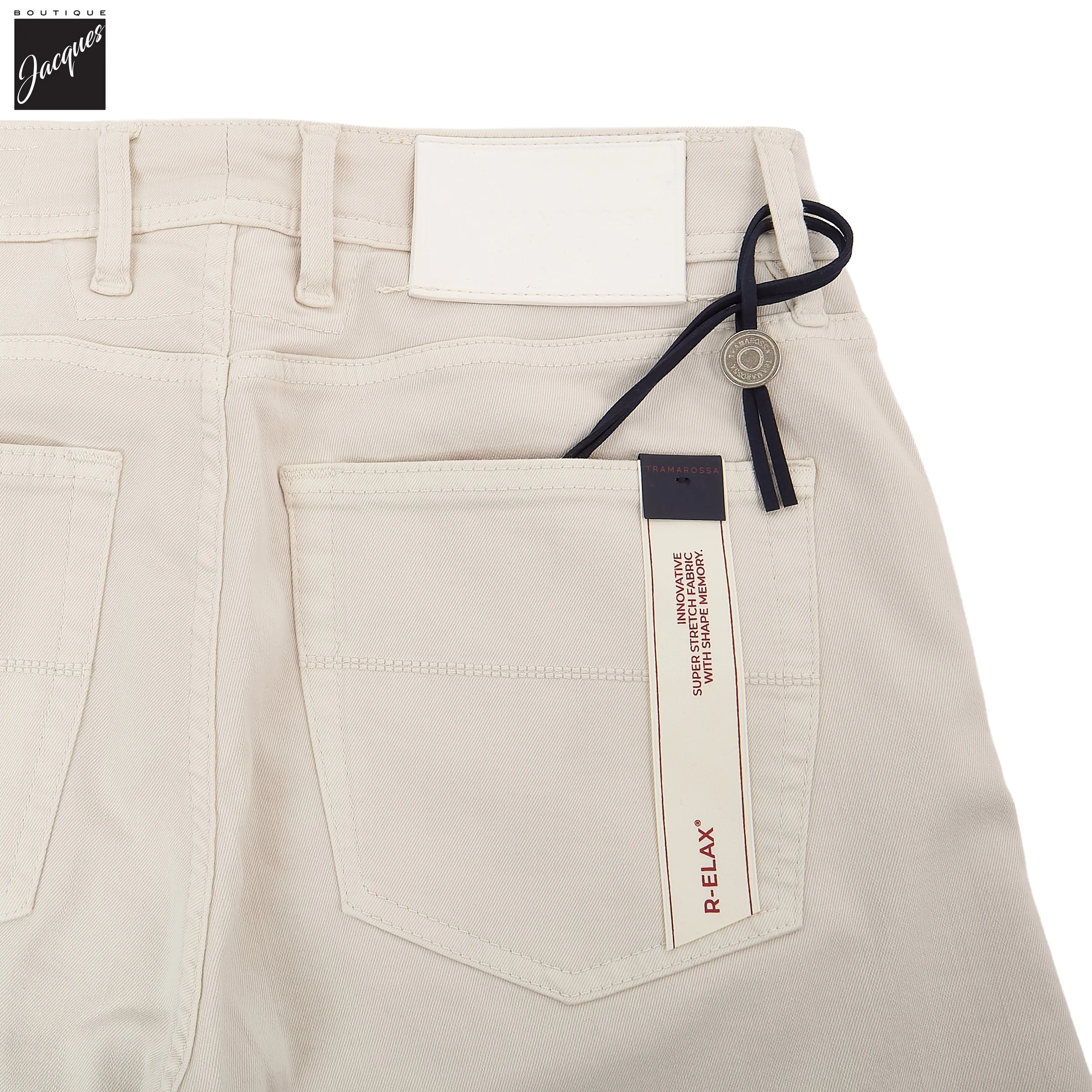 Off-White Soft Dye Michelangelo Super-Stretch Five Pocket Pants - TRAMAROSSA - Image 8