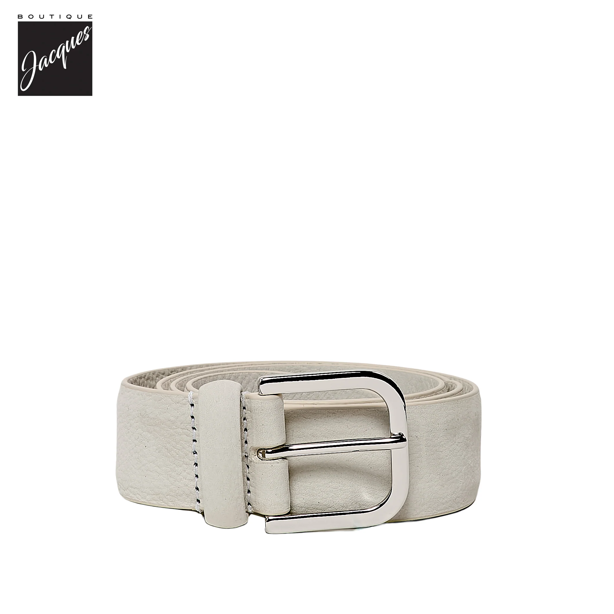Off-White Nubuck Suede Leather Belt - Anderson's