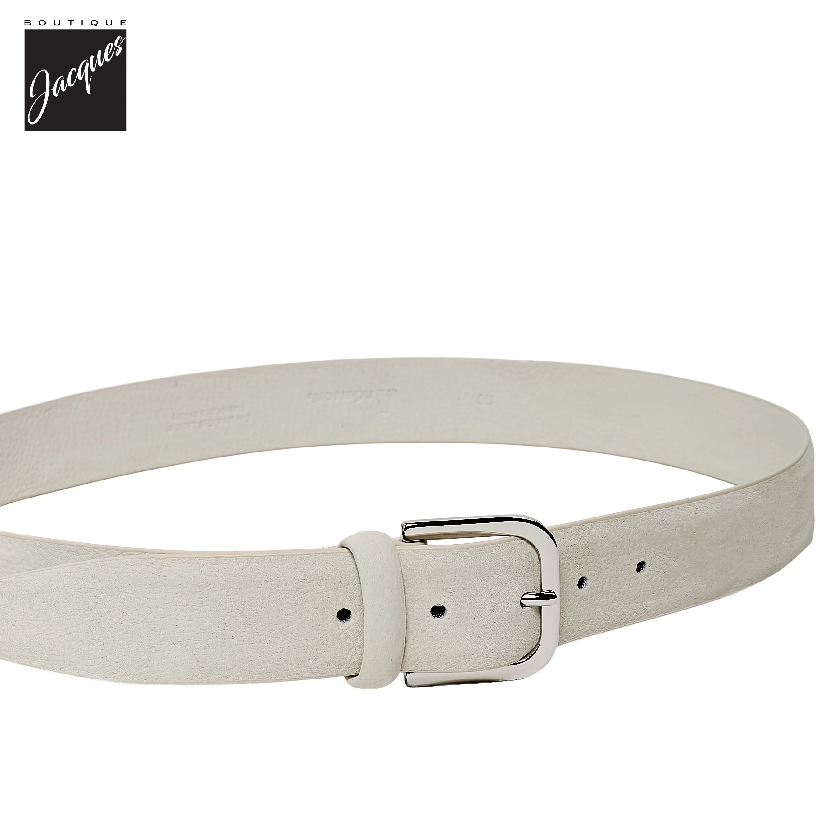Off-White Nubuck Suede Leather Belt - Anderson's - Image 2