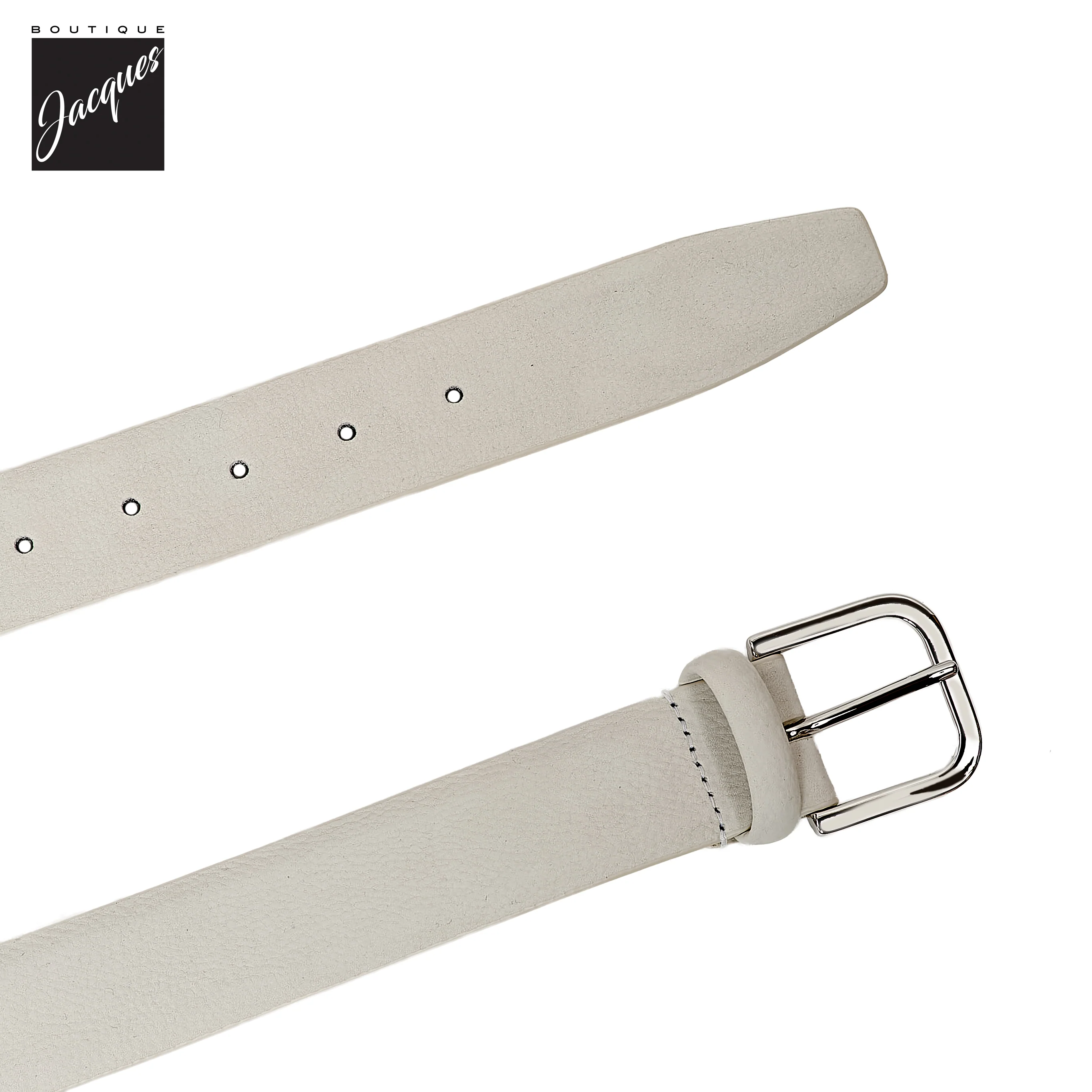 Off-White Nubuck Suede Leather Belt - Anderson's - Image 3