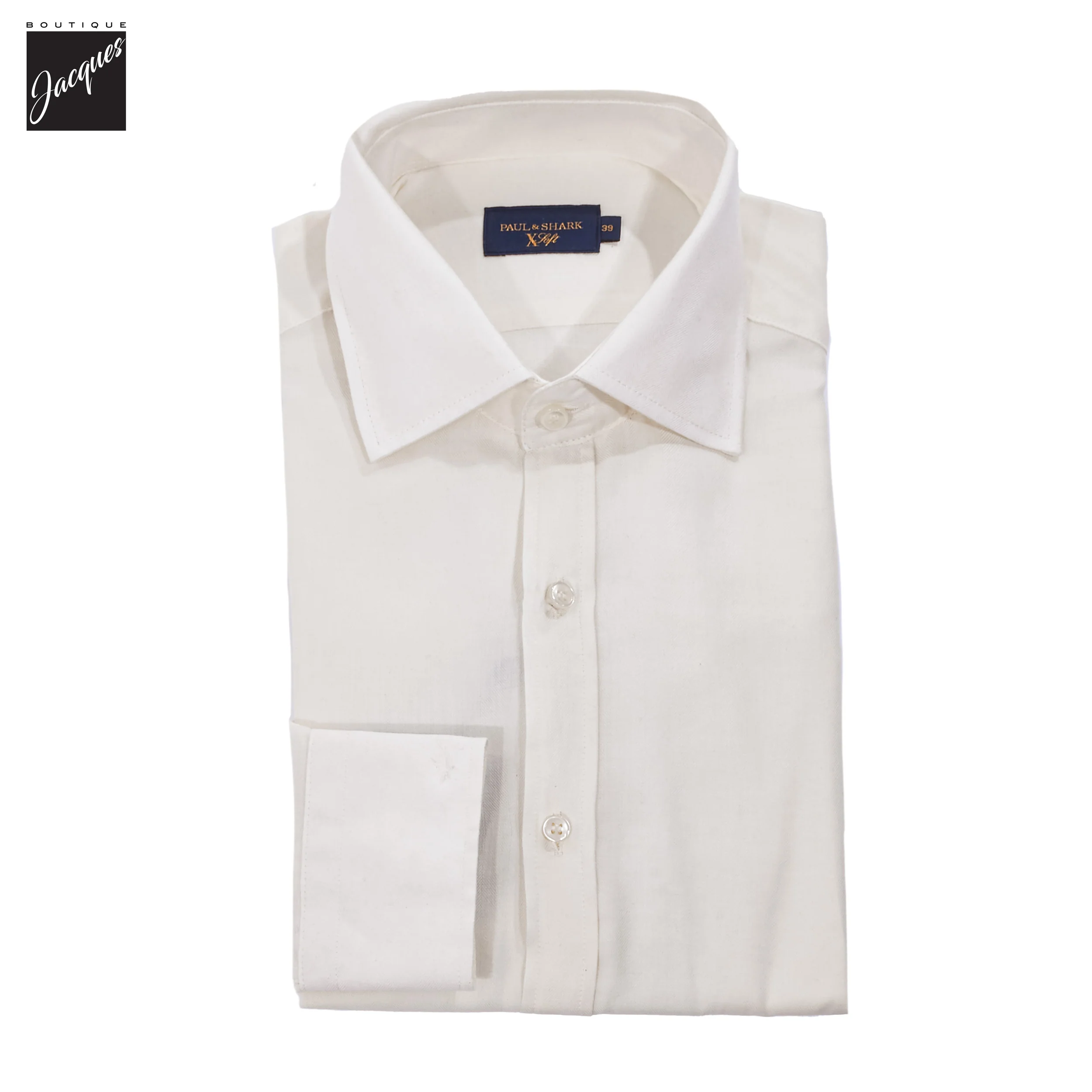 Off-White XSoft Cotton Lyocell Semi Solid Casual Shirt - Paul & Shark - Image 2