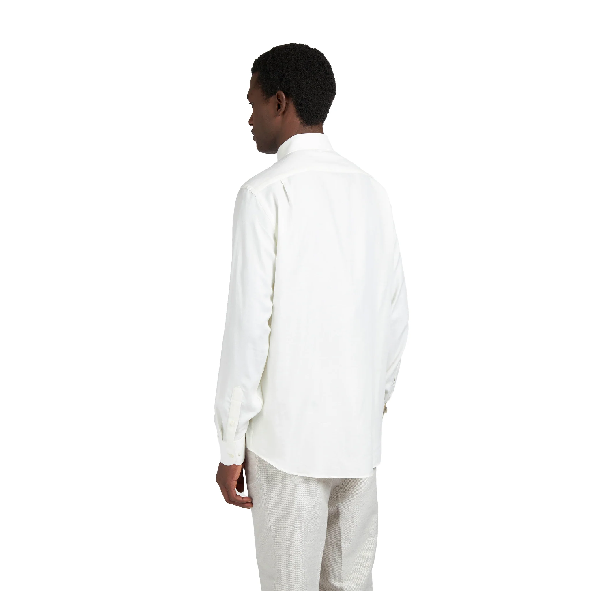 Off-White XSoft Cotton Lyocell Semi Solid Casual Shirt - Paul & Shark - Image 5