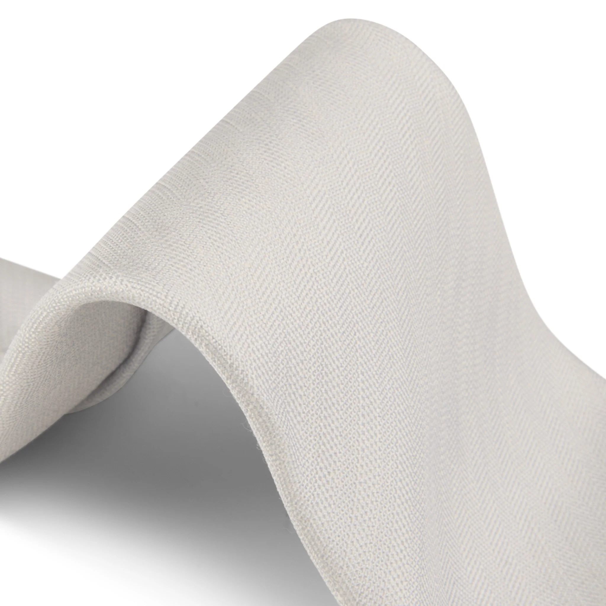 Off-White Woven Silk-Linen Tie - Stenströms - Image 3