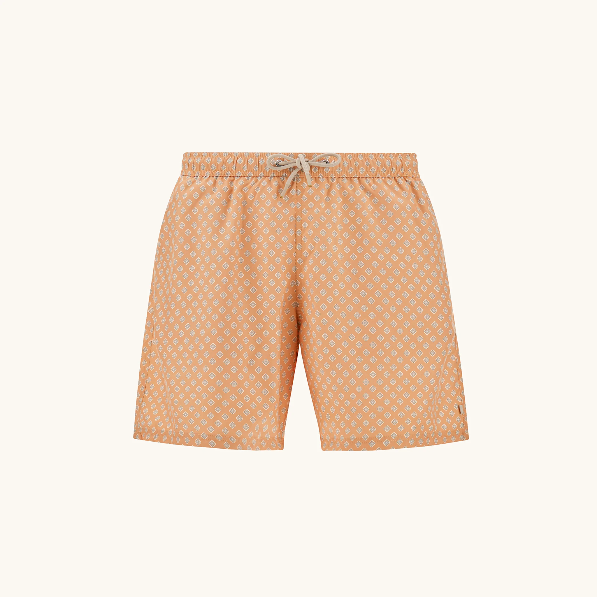 Orange Peach Floral Diamond Portofino Swim Shorts - Paul & Shark - Image 6