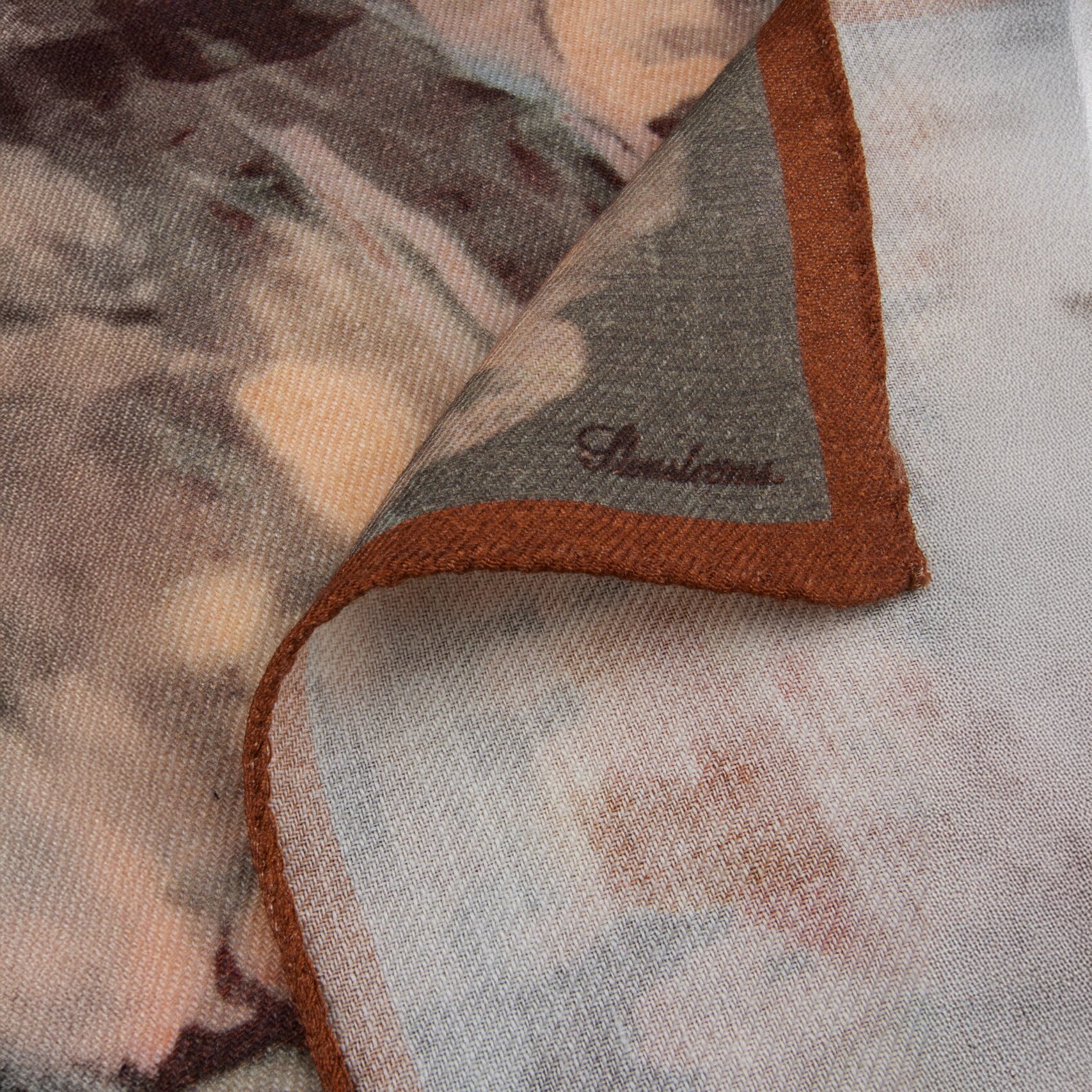 Beige Patterned Wool Hankie - Stenströms - Image 3