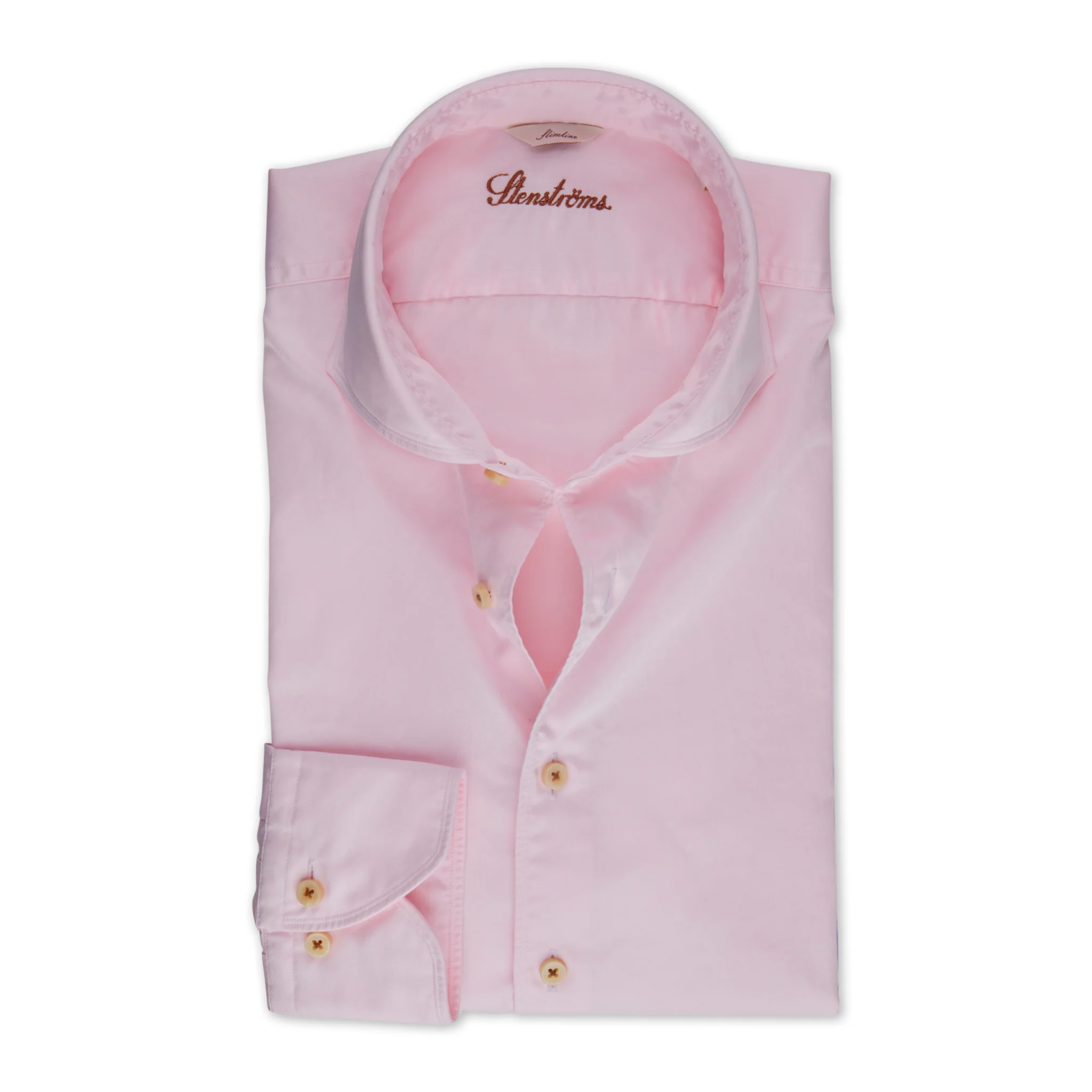 Pink Garment Wash Fitted Body Casual Shirt - Stenströms