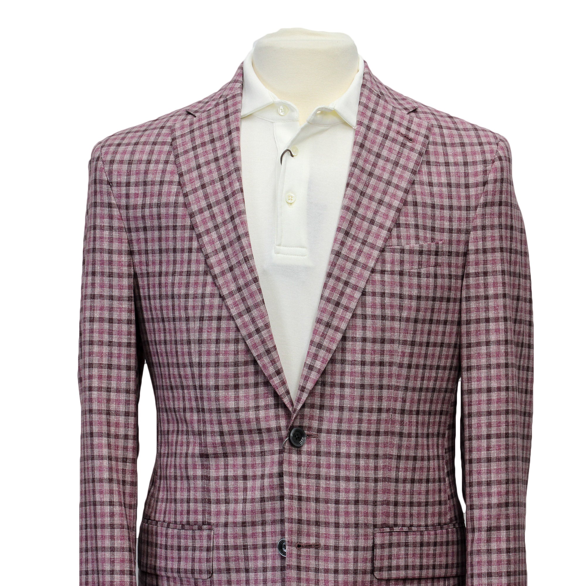Pink Plaid Dallas Contemporary Fit Sport Jacket - Jack Victor - Image 3