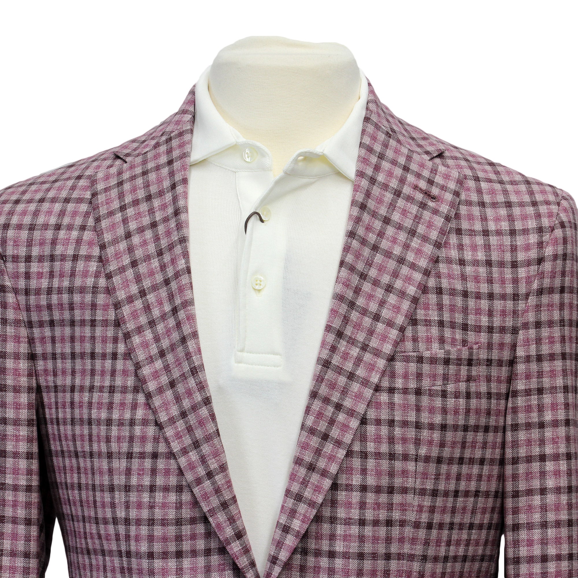 Pink Plaid Dallas Contemporary Fit Sport Jacket - Jack Victor - Image 4