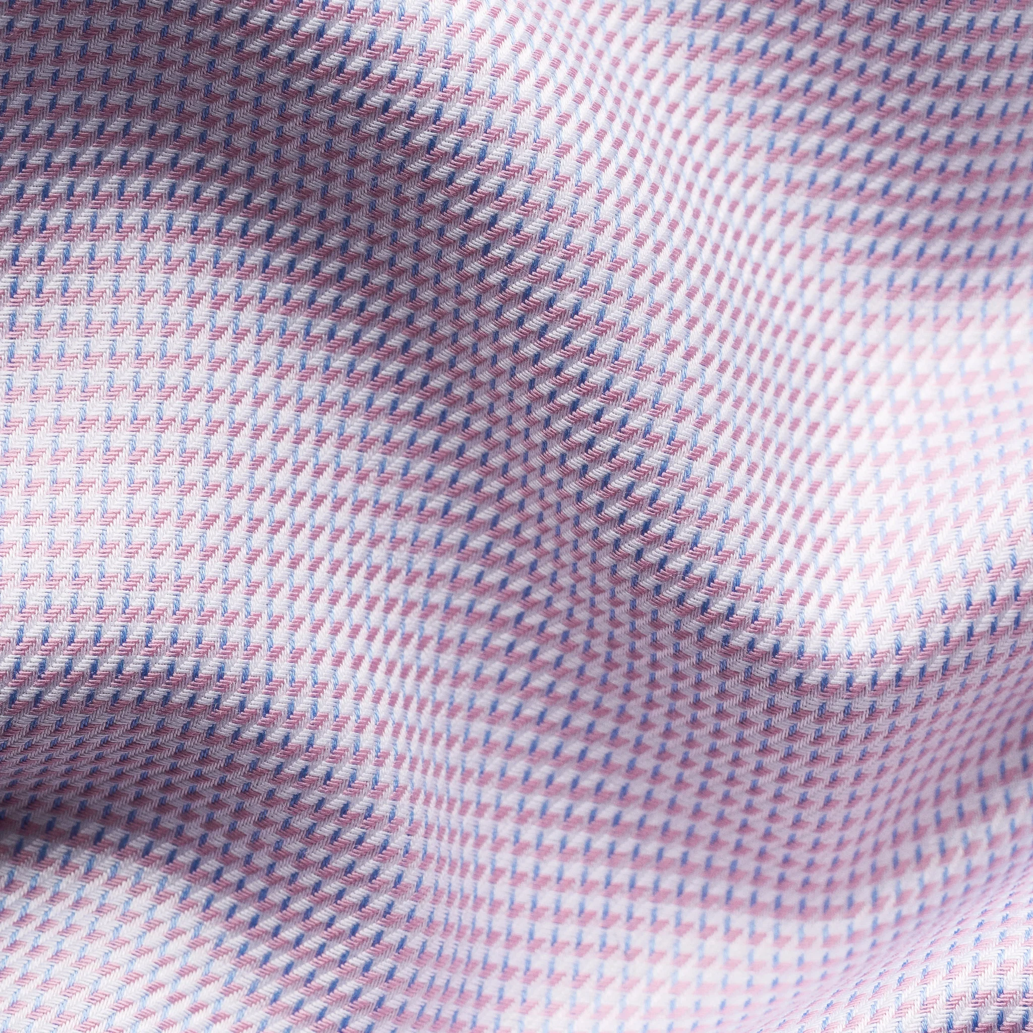 Pink Semi-Solid Cotton Twill Contemporary Fit Shirt - ETON - Image 4