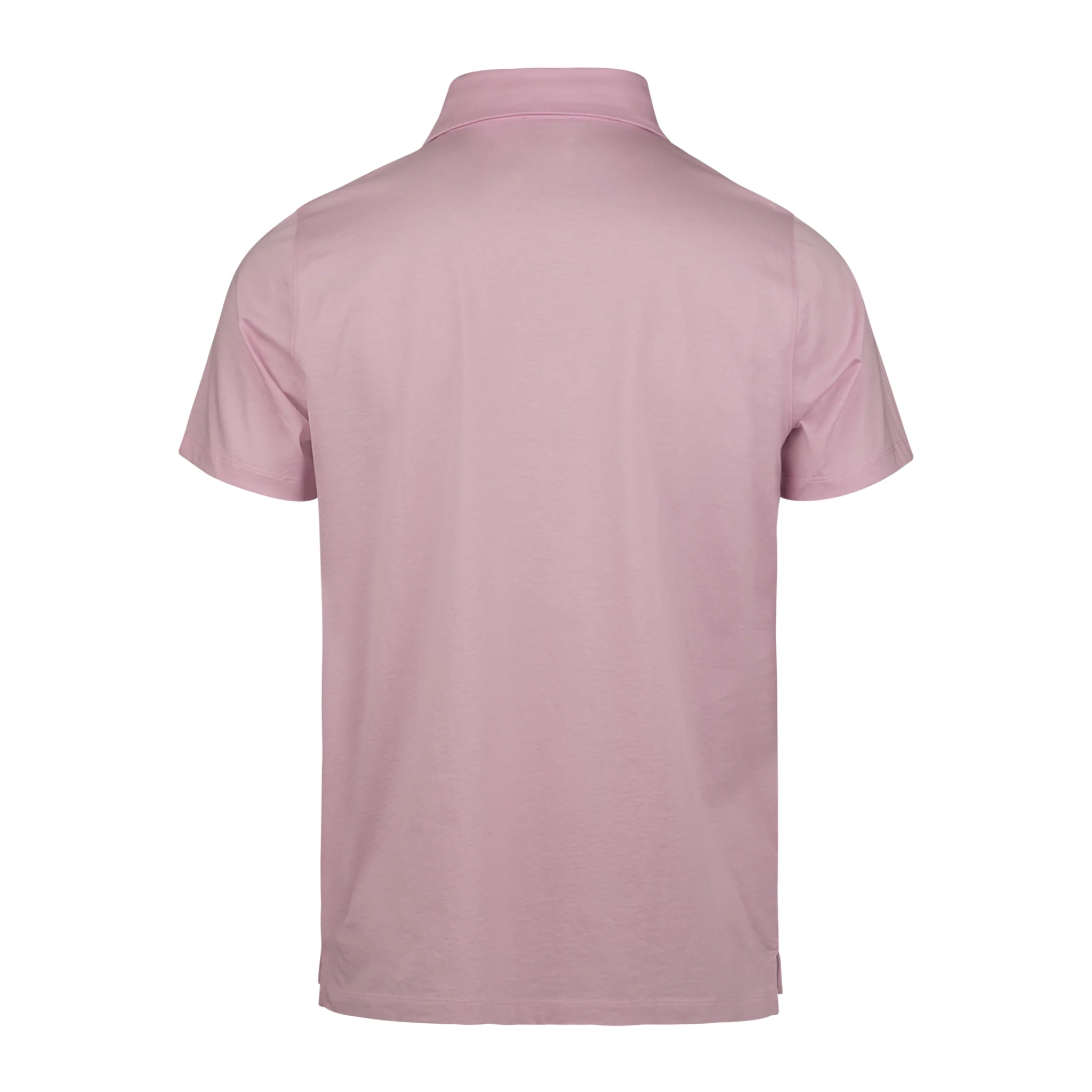 Pink Short Sleeve Mercerized Cotton Polo Shirt - Stenströms - Image 2