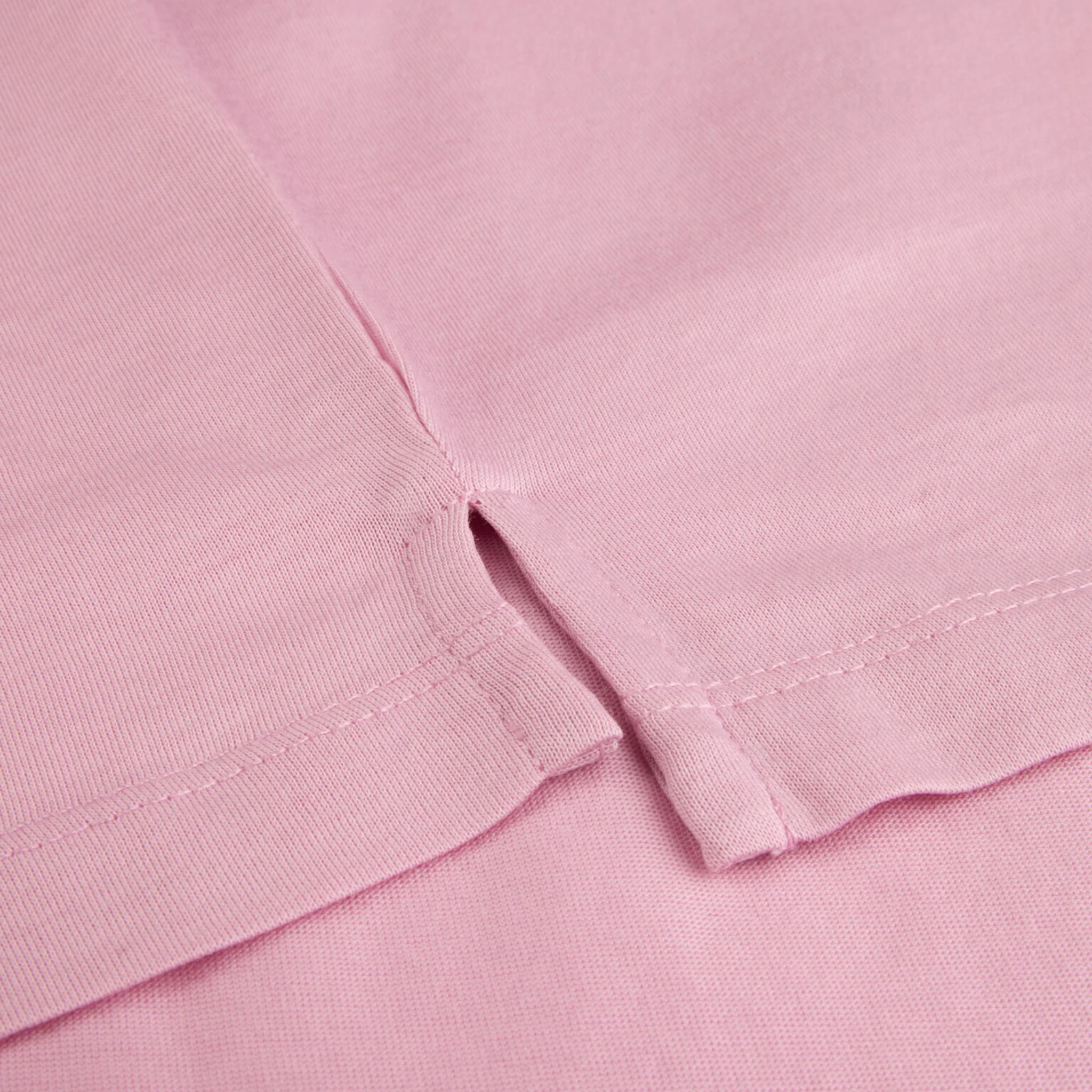 Pink Short Sleeve Mercerized Cotton Polo Shirt - Stenströms - Image 4
