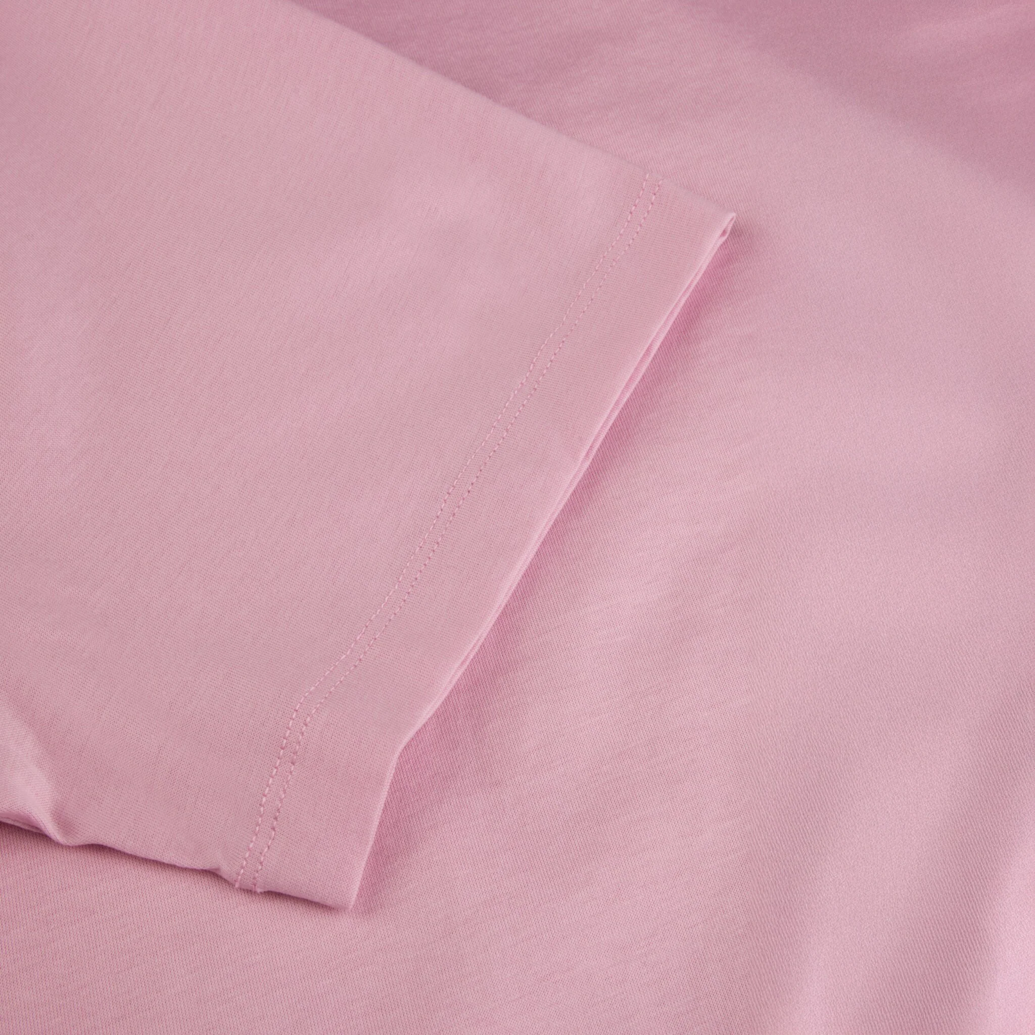 Pink Short Sleeve Mercerized Cotton Polo Shirt - Stenströms - Image 5