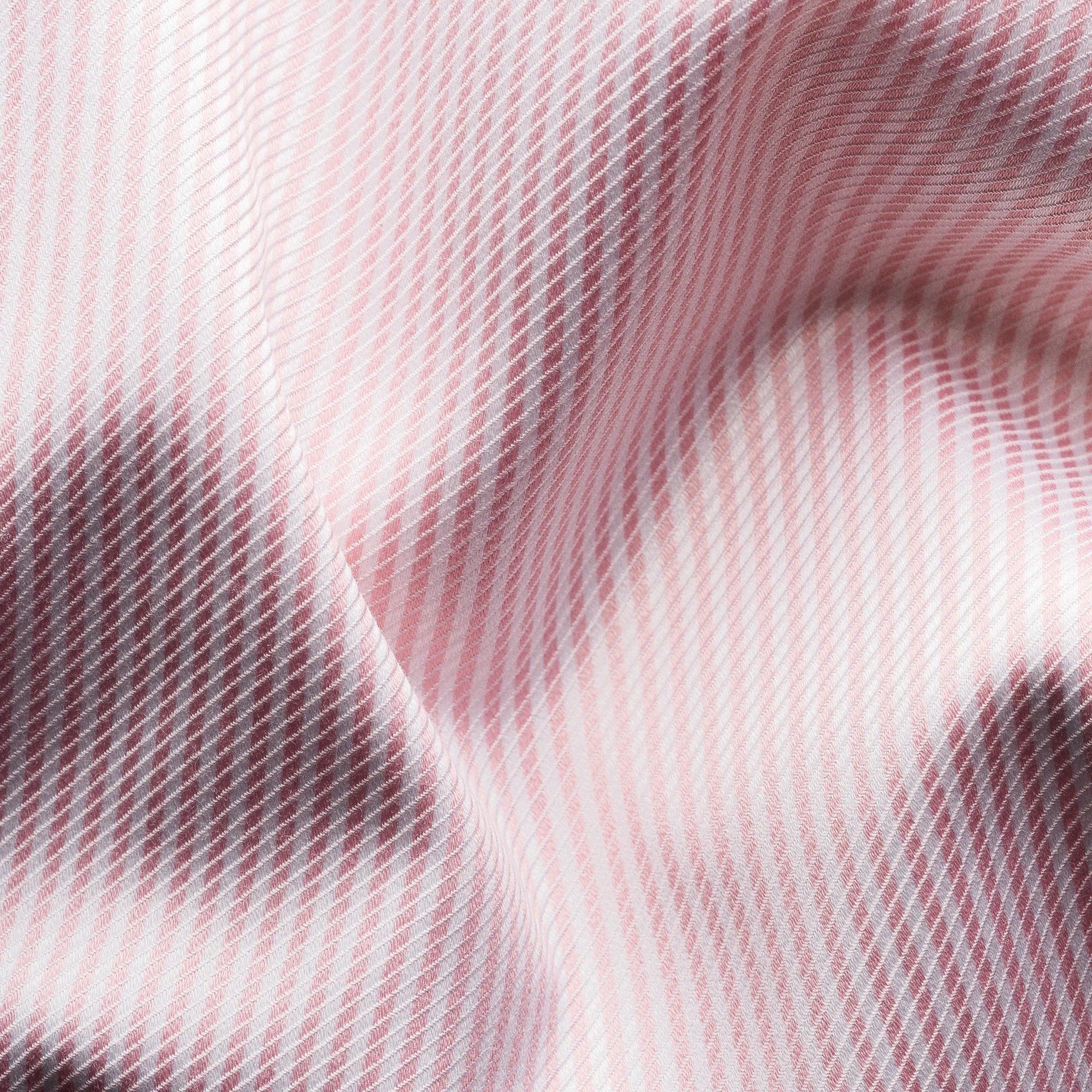 Pink Striped Cotton-Tencel Contemporary Fit Shirt - ETON - Image 4