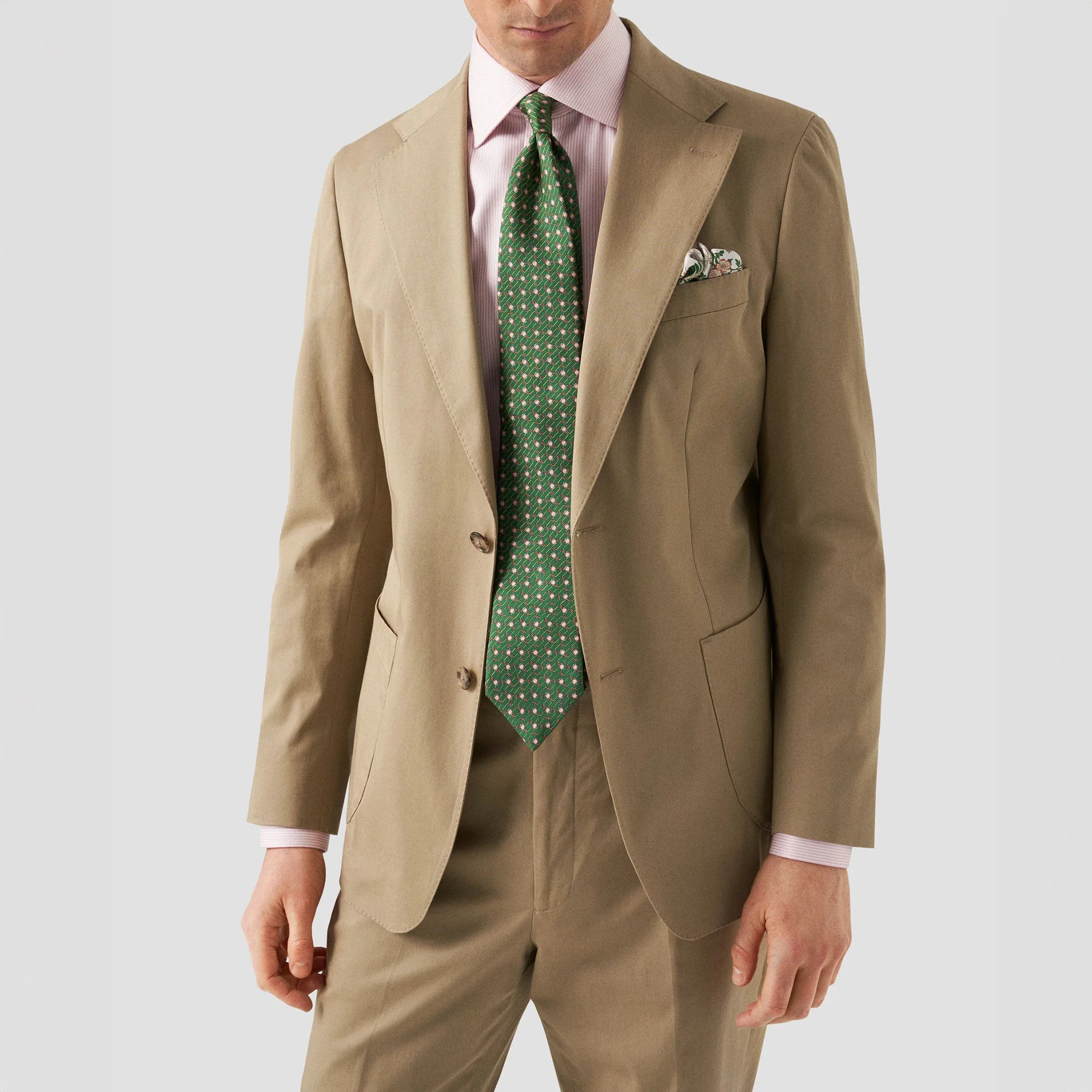 Pink Striped Cotton-Tencel Contemporary Fit Shirt - ETON - Image 9