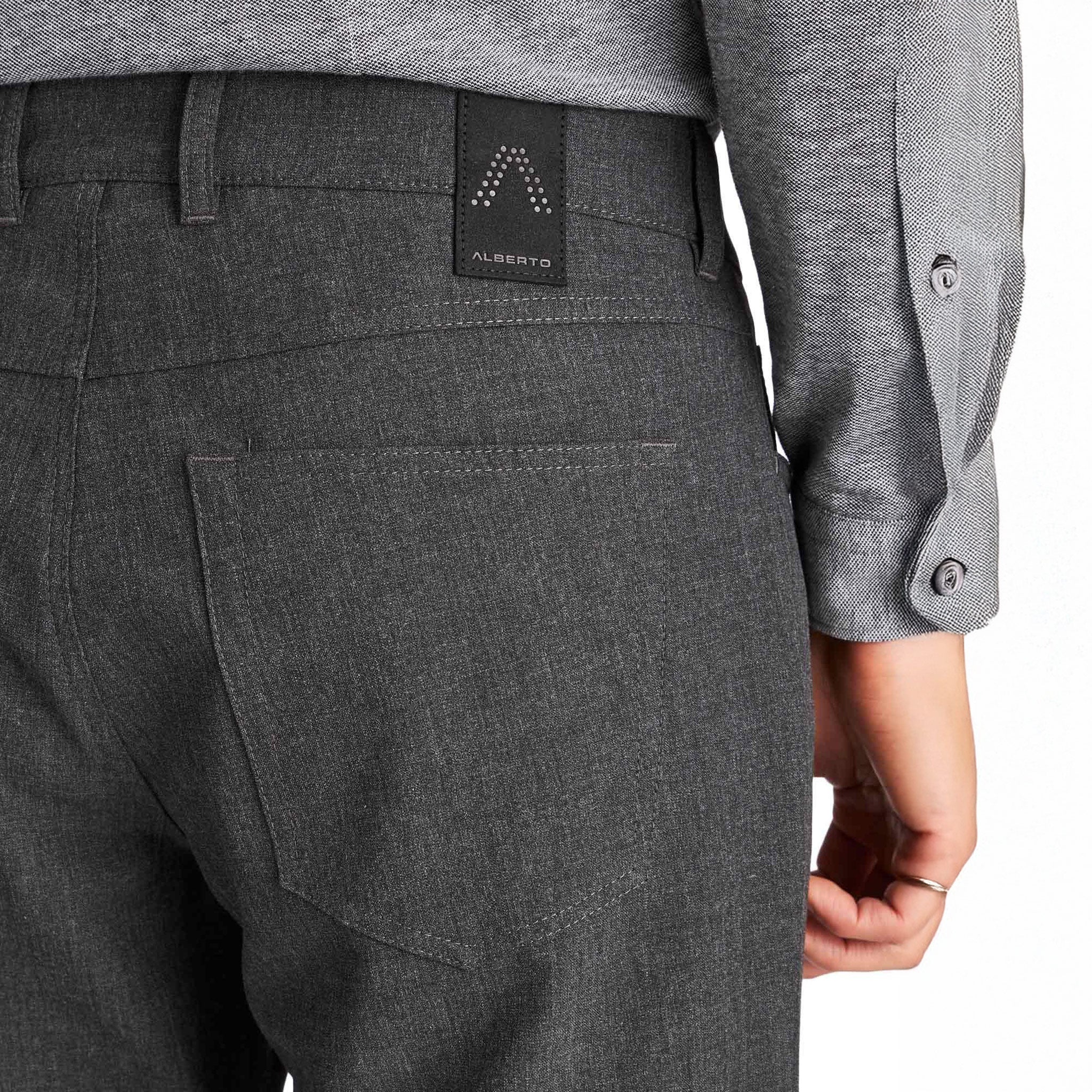 PIPE Ceramica Bankers Grey Five Pocket Dress Pants - Alberto - Image 3