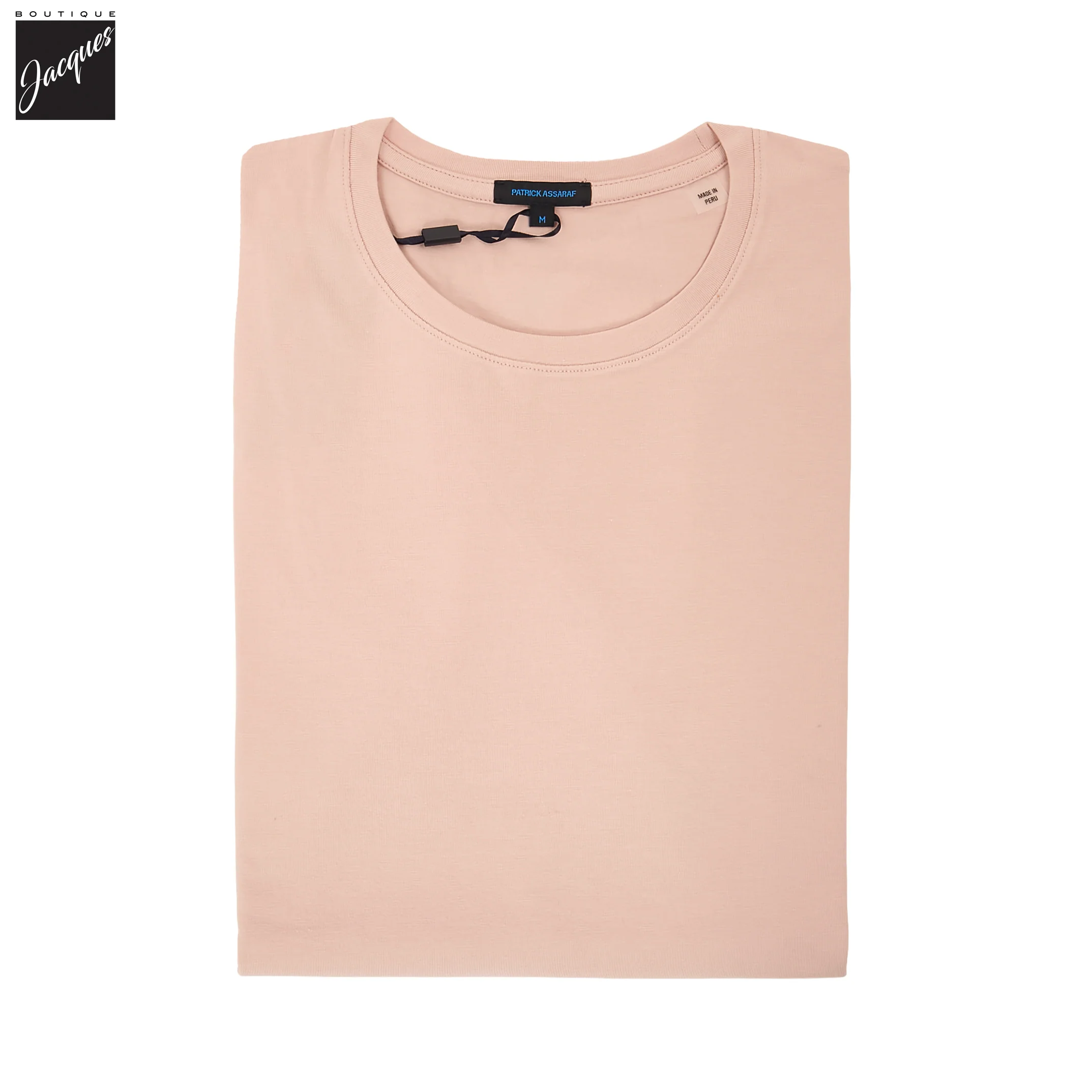 Rose Smoke Pima Cotton Stretch Iconic T-Shirt - Patrick Assaraf - Image 2