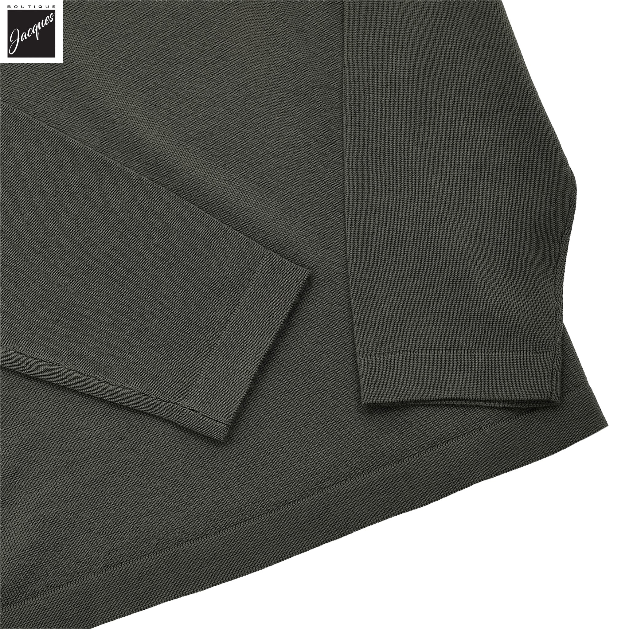 Rosemary Green Extra-Fine Merino Crew Neck Sweater - Patrick Assaraf - Image 2