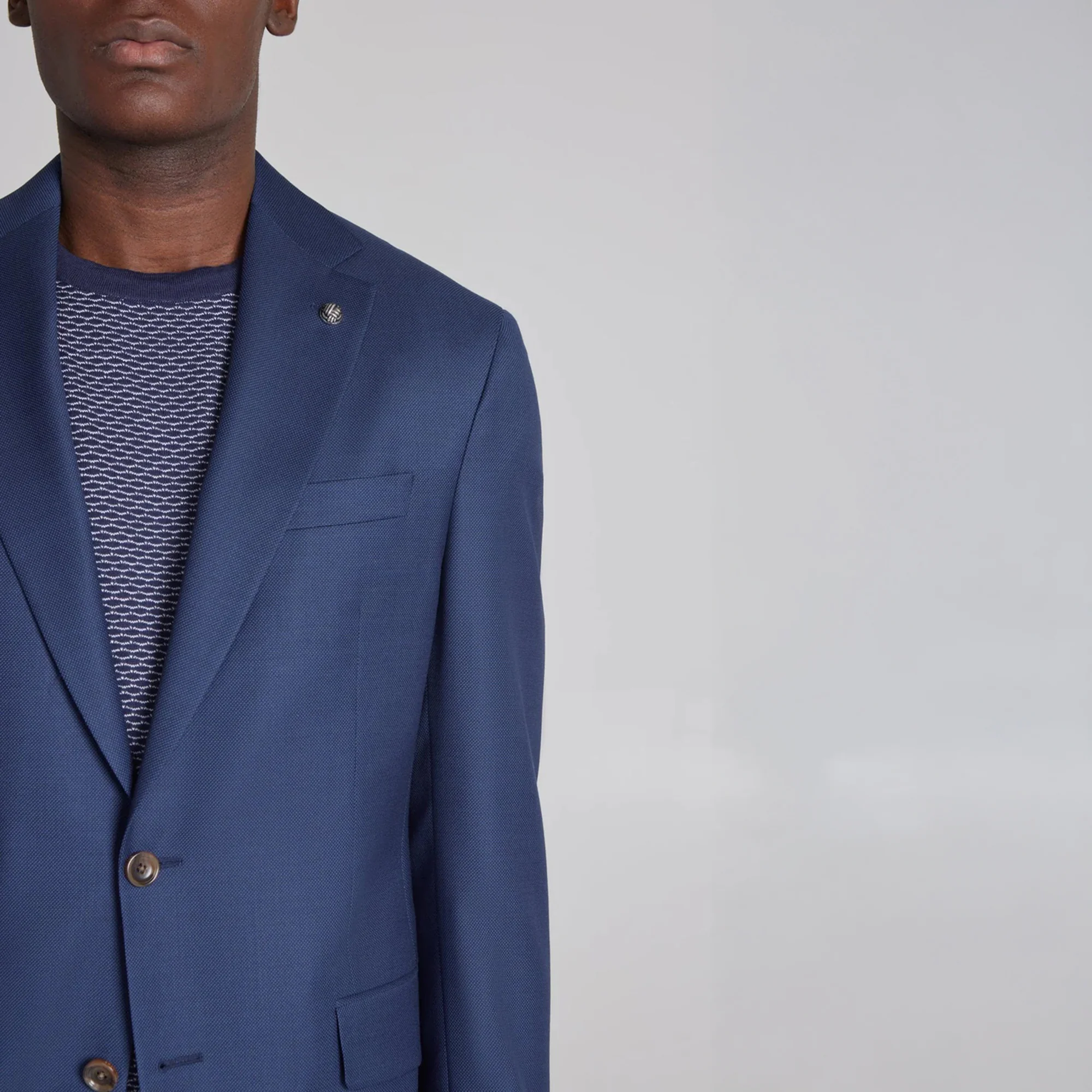 Royal Blue Solid Super 120s Wool Dean Contemporary Trim Fit Suit - Jack Victor - Image 5