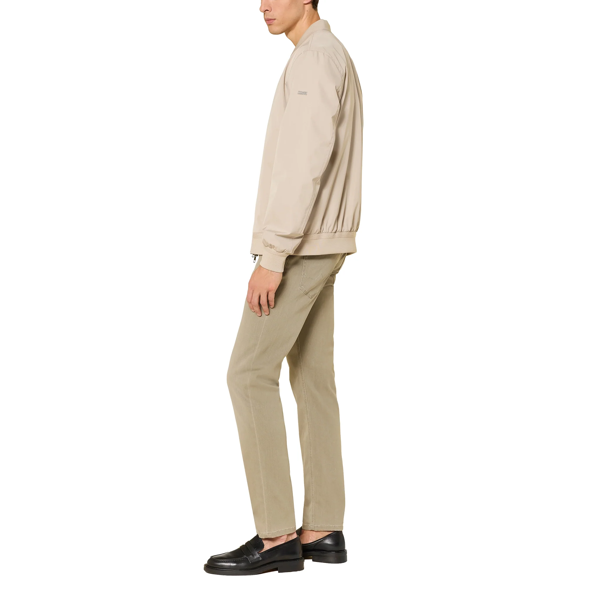 Sage Green Premium Regular Fit Soft Ultralight Five Pocket Pants - ALBERTO - Image 3