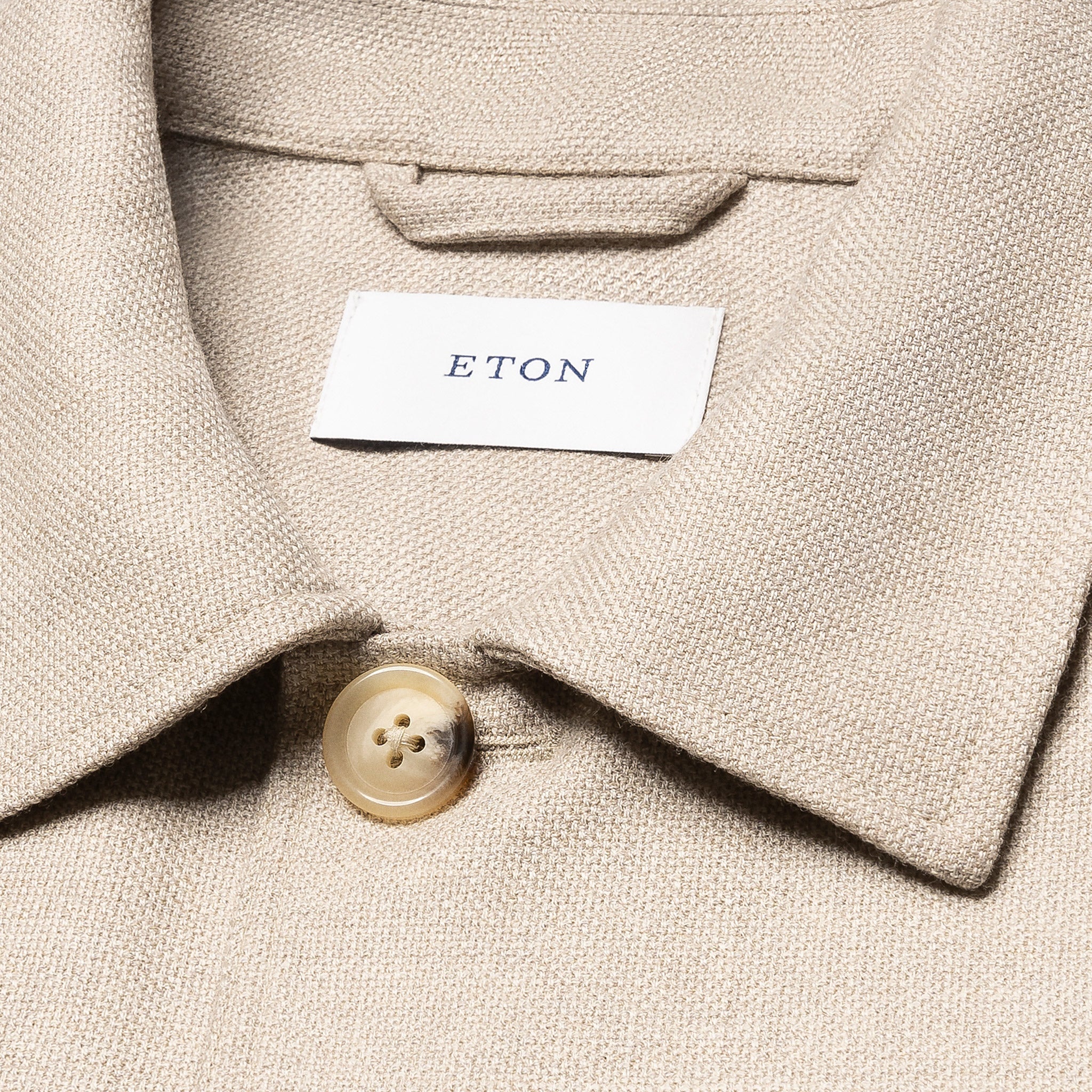 Sand Four Pocket Wool-Cashmere Overshirt - ETON - Image 7
