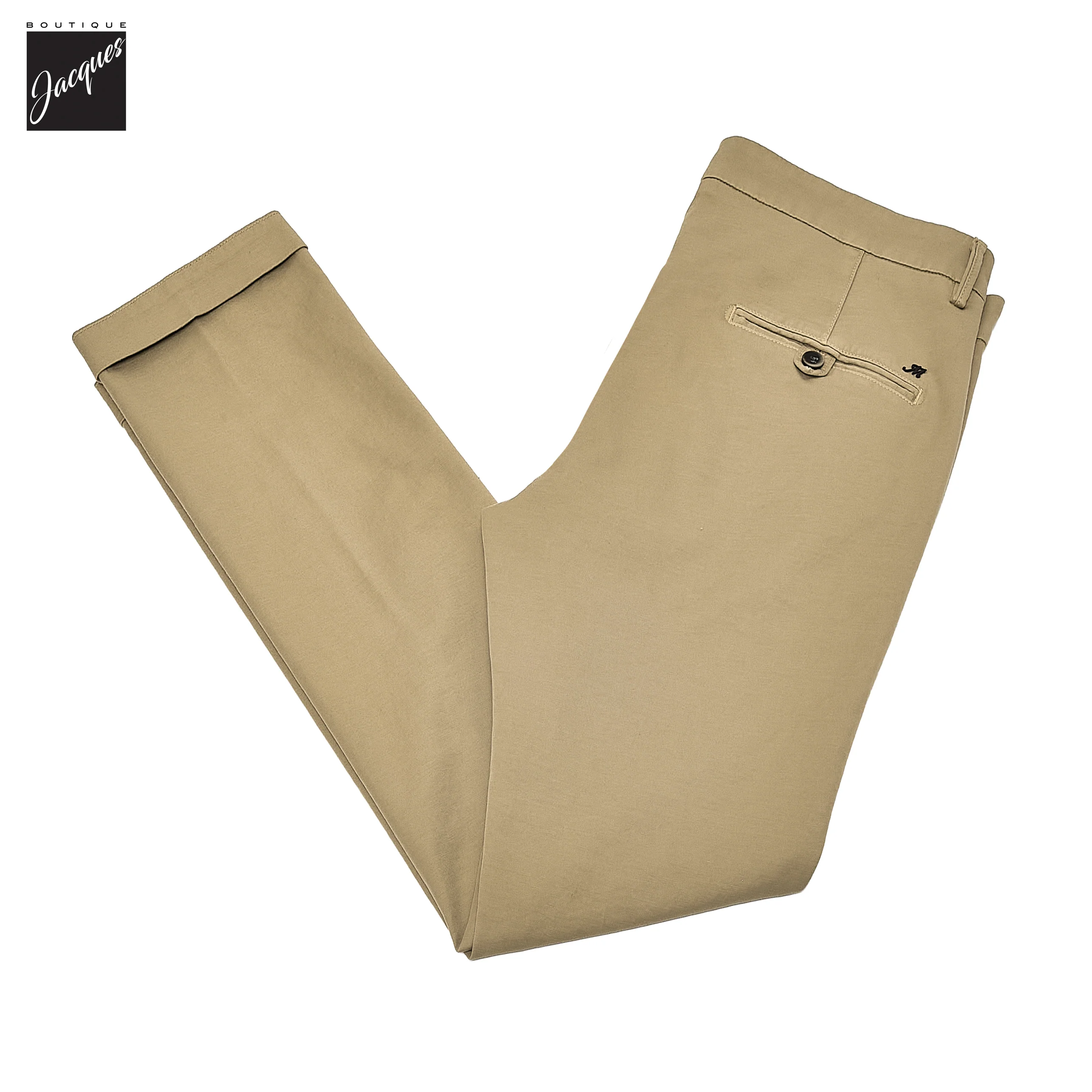 Sand Gaberdine Stretch Torino Slim Fit Chino Pants - Mason's - Image 4