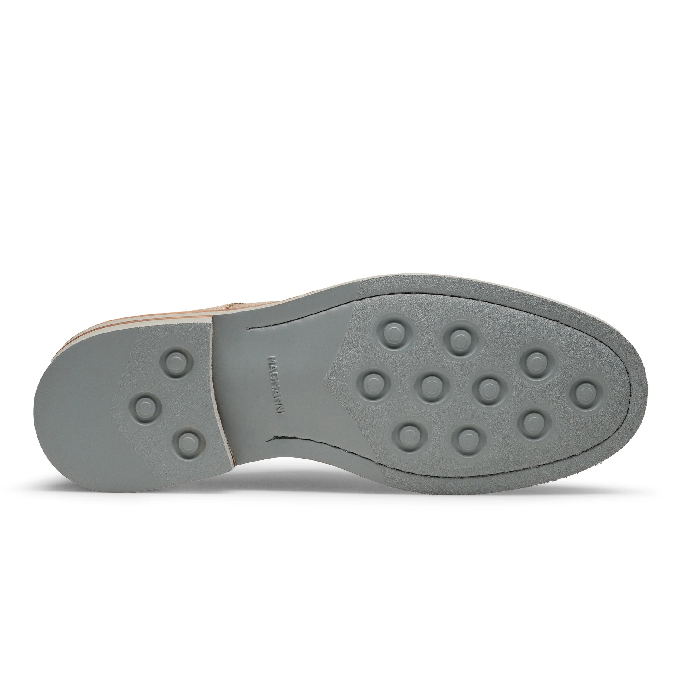 Sand (Avena) Marton Plain-Toe Suede Derby Shoes - Magnanni - Image 4
