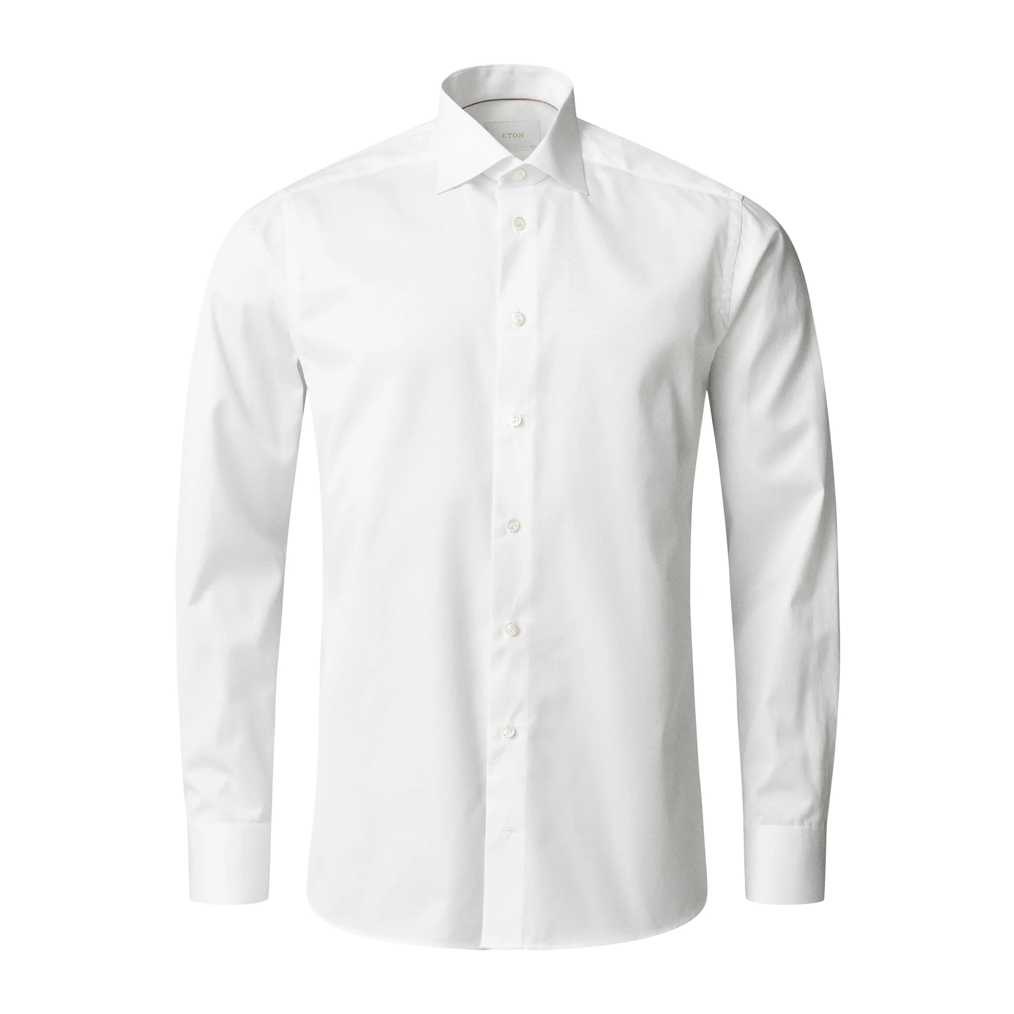 White Semi-Solid Supima 120 Elevated Twill Contemporary Fit Shirt - ETON - Image 2