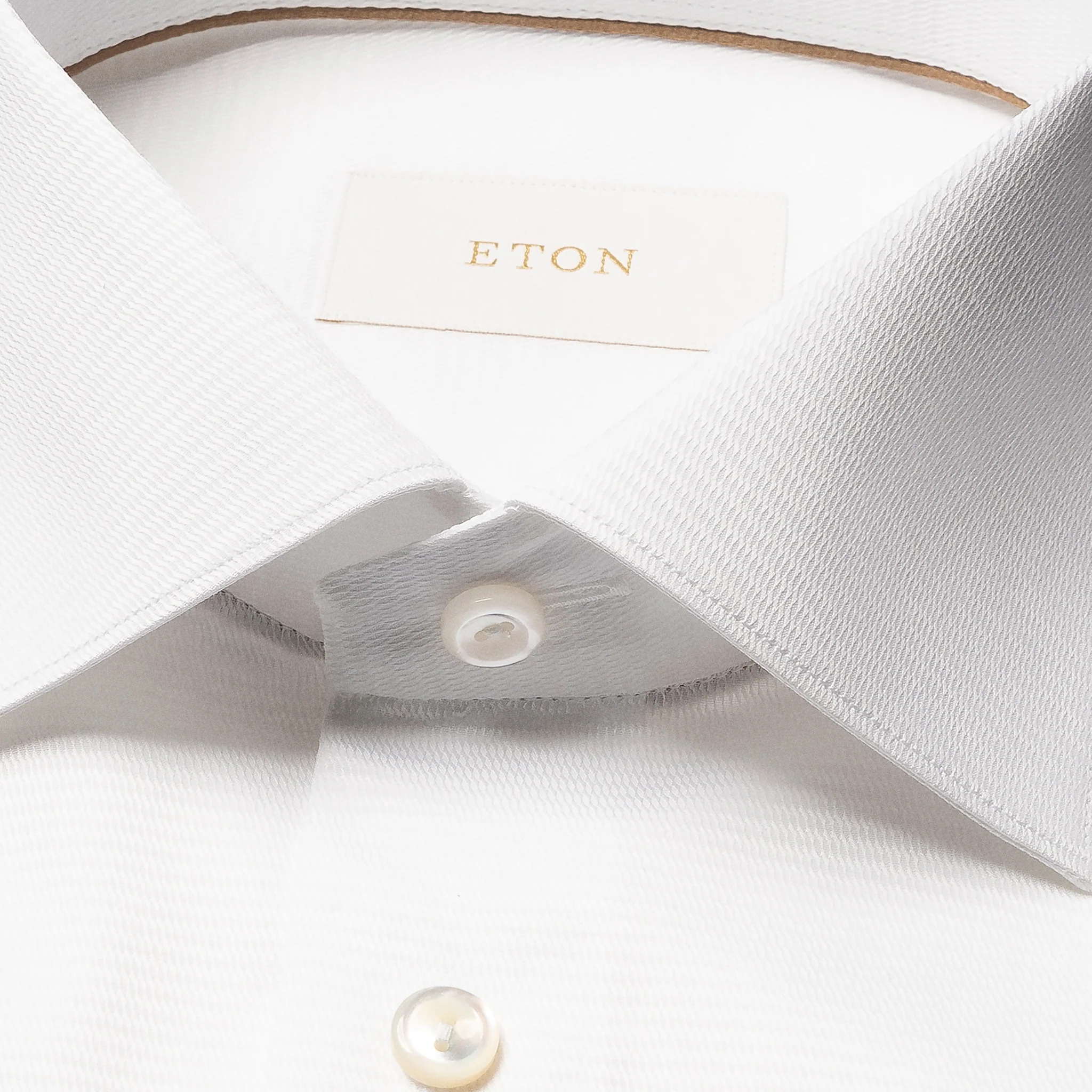 White Semi-Solid Supima 120 Elevated Twill Contemporary Fit Shirt - ETON - Image 7