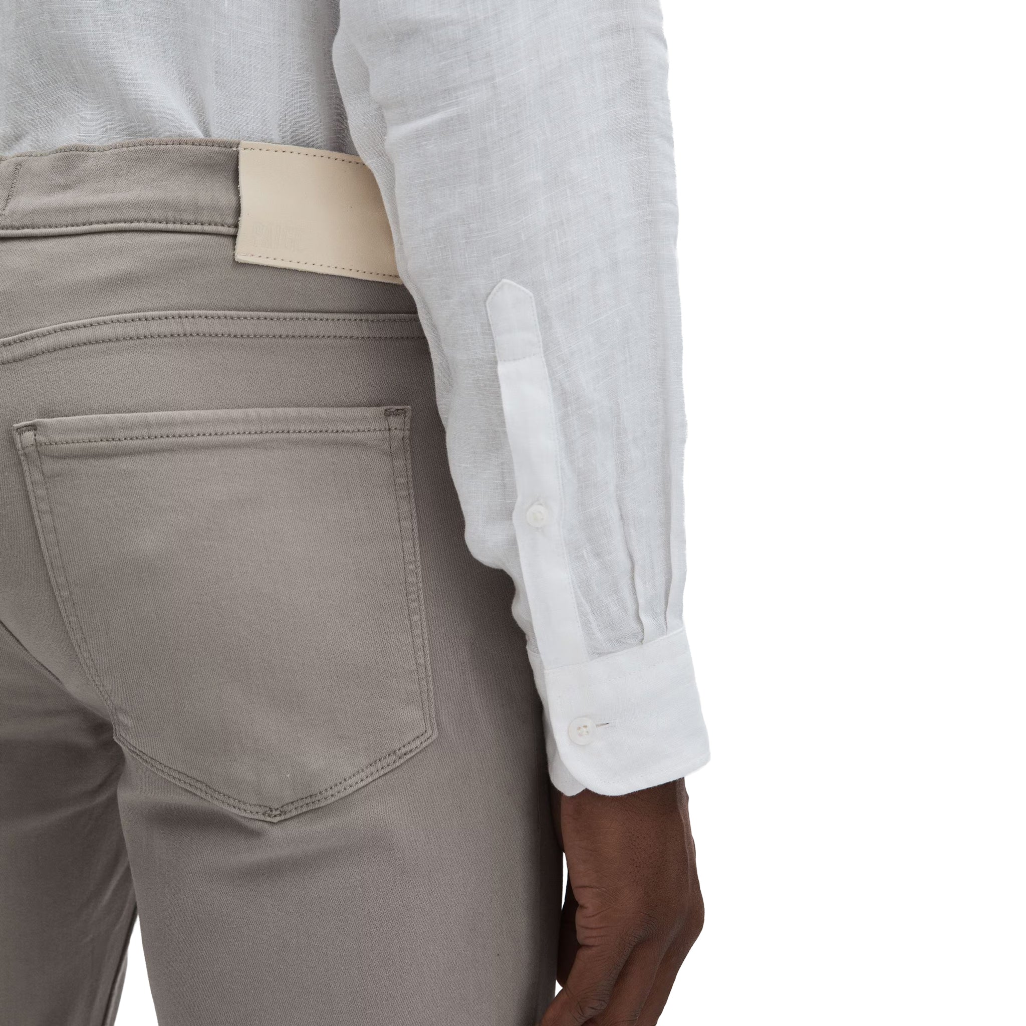 Silver Pearl Federal Straight Fit Transcend Jeans - PAIGE - Image 4