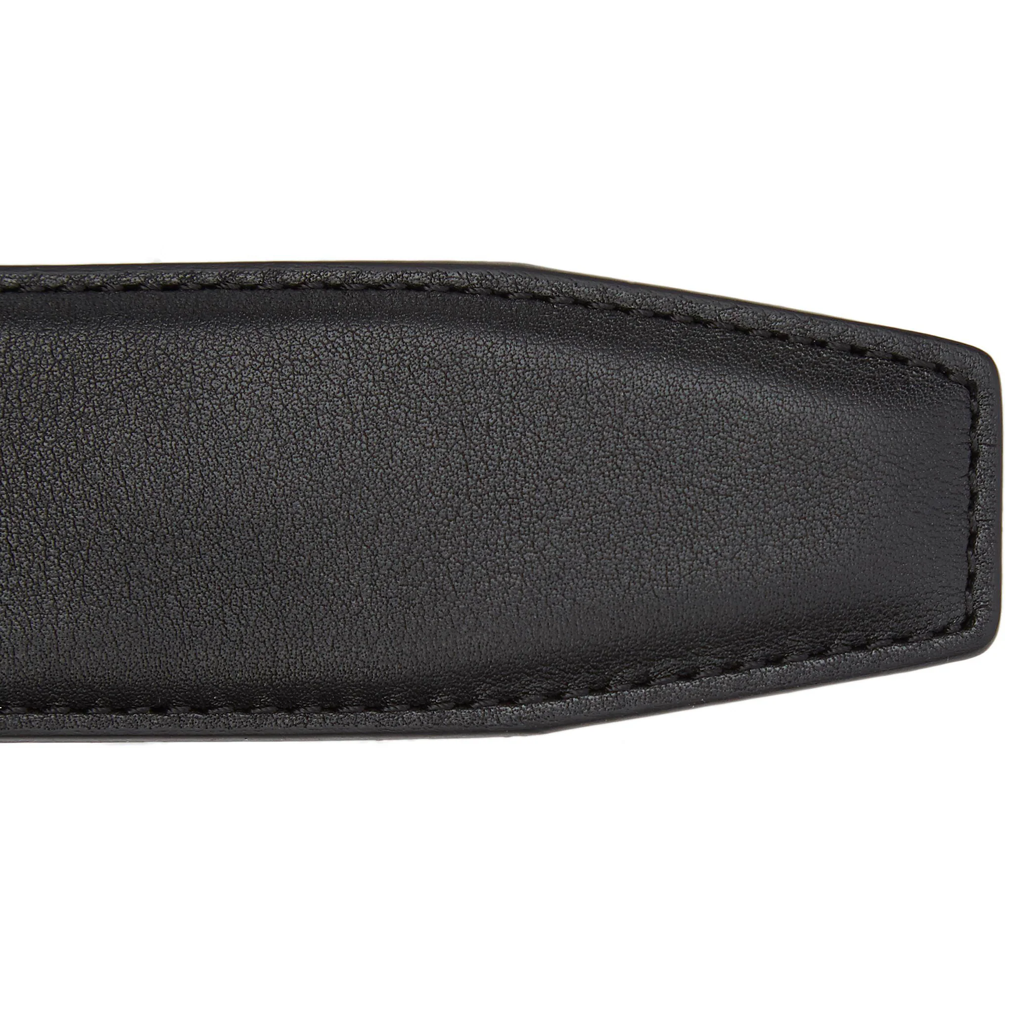 Smooth Black Nappa Calf Leather Belt - Anderson's - Image 4