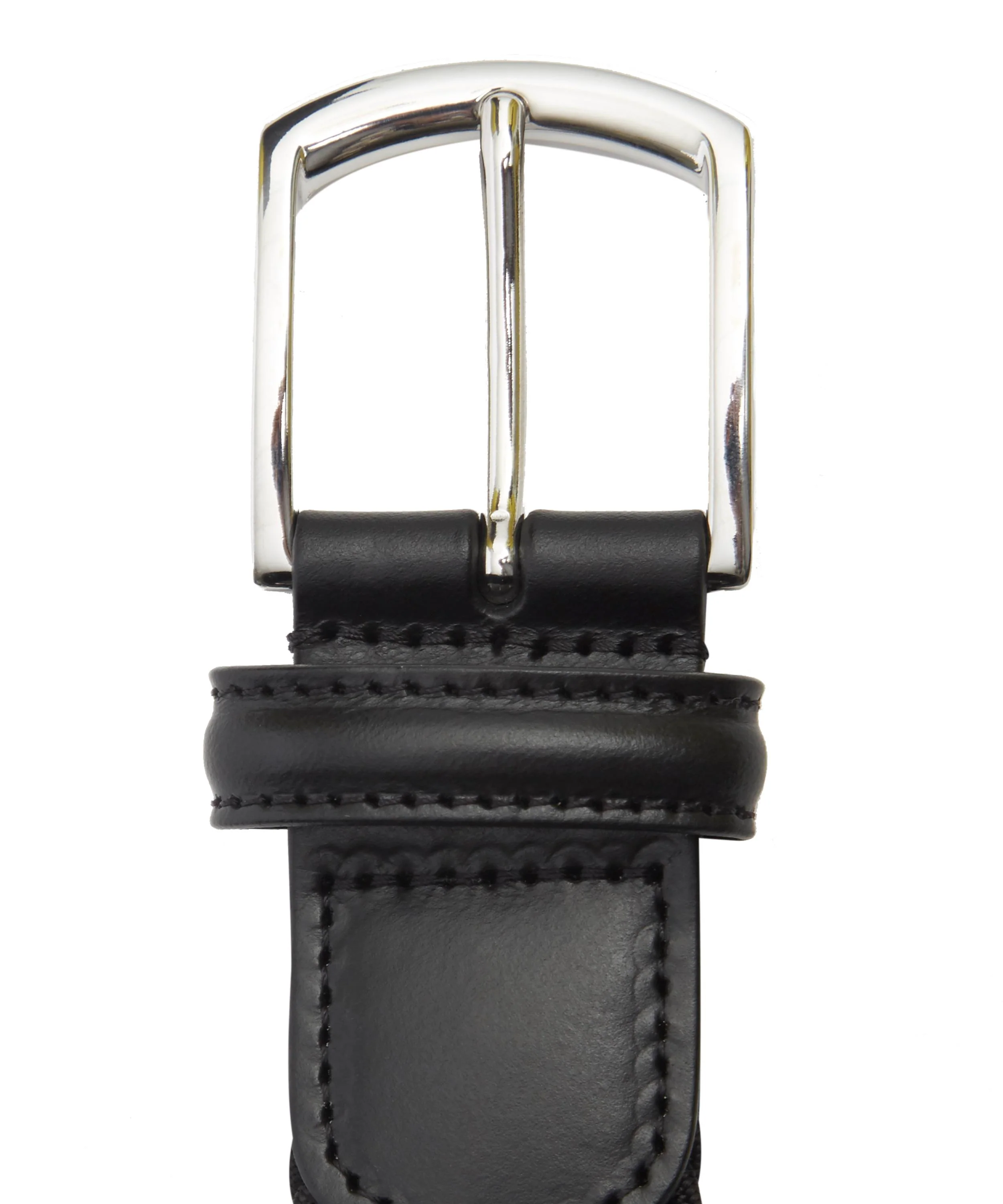 Solid Black Woven Belt - Anderson's - Image 3