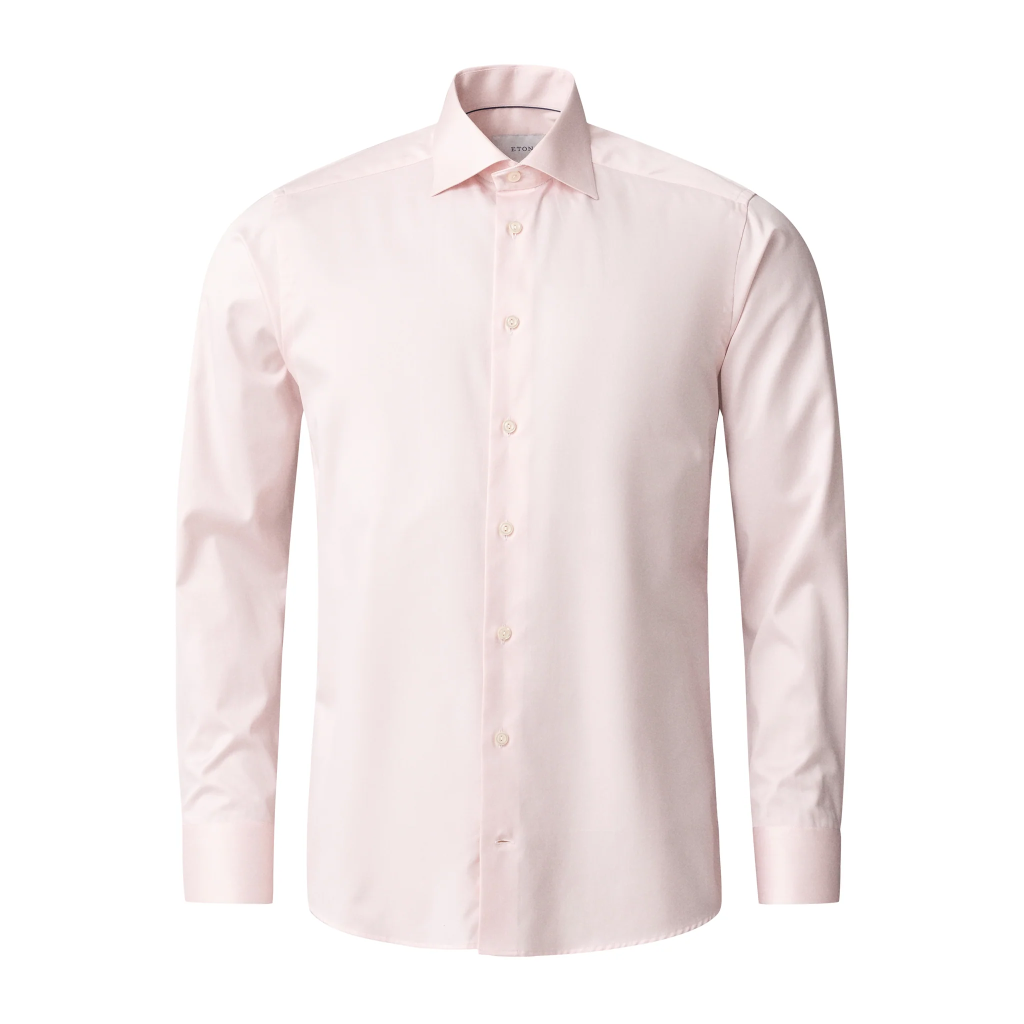 Solid Pink Cotton Tencel-Lyocell Slim Fit Shirt - ETON - Image 10
