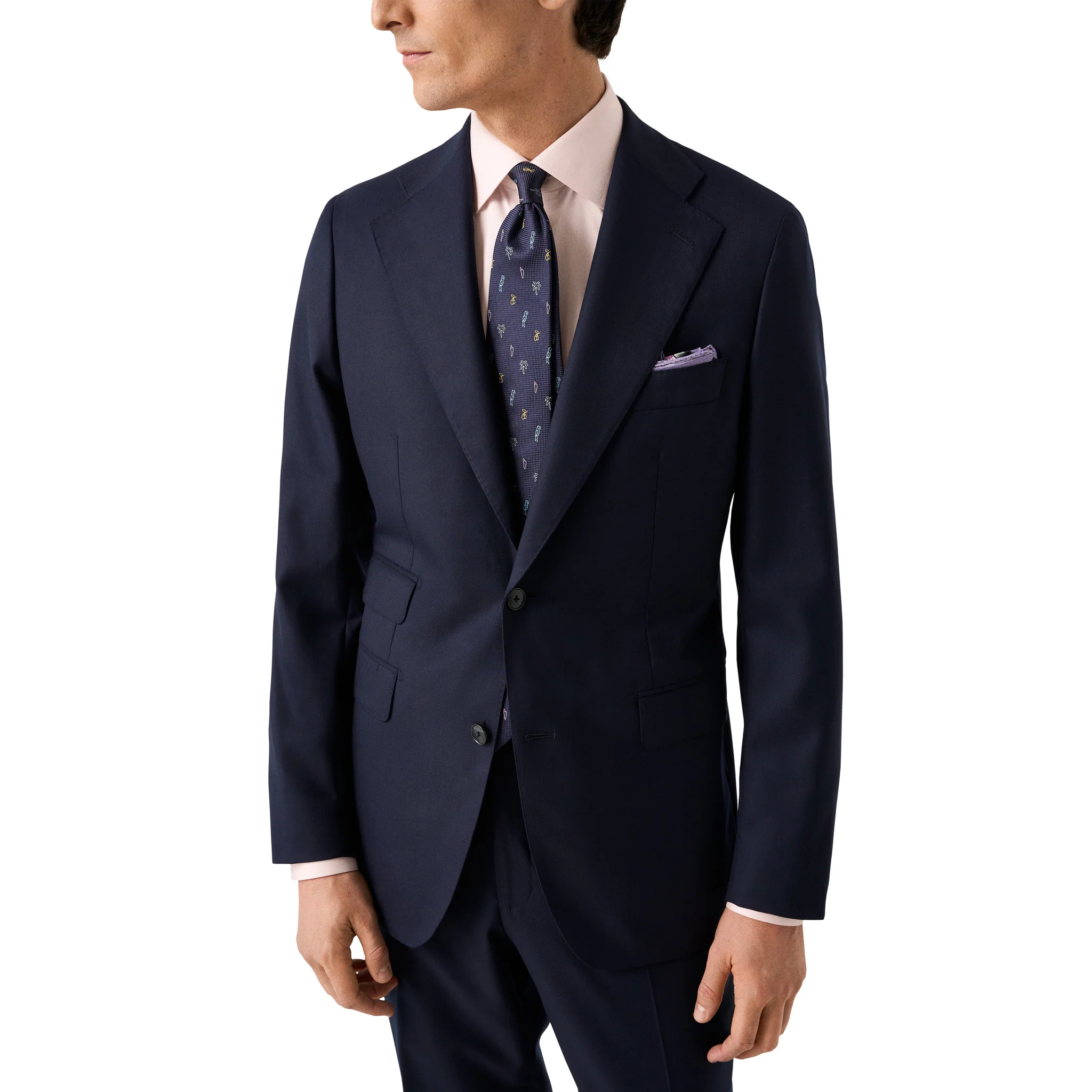 Solid Pink Cotton Tencel-Lyocell Slim Fit Shirt - ETON - Image 7