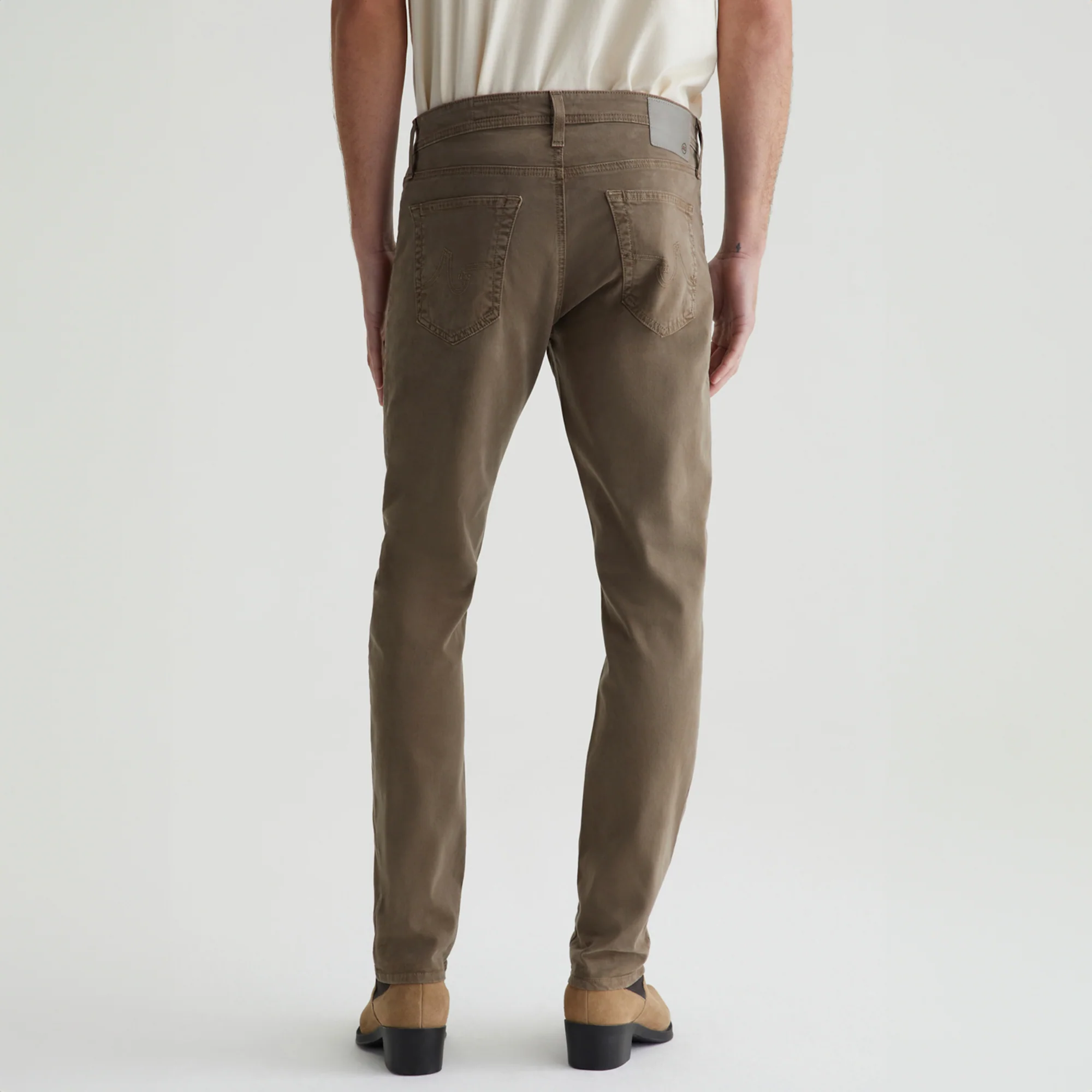 Sulfur Faded Ashwood (Tan) Modern Slim Tellis Sueded Pants - AG - Image 3