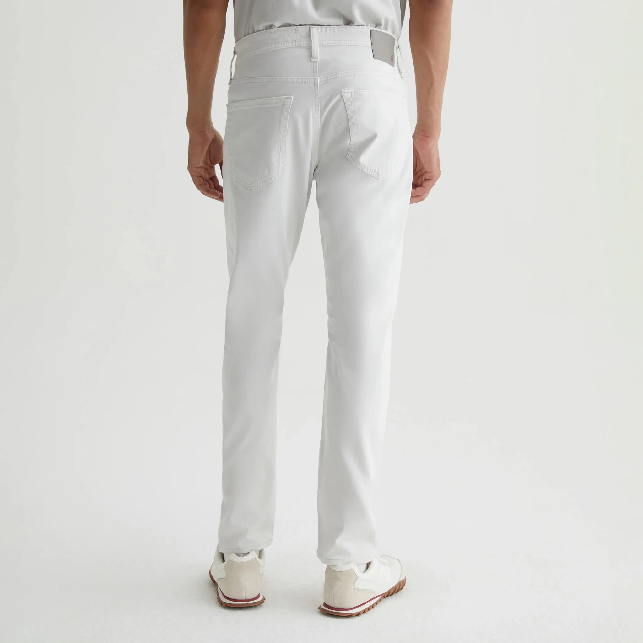 Sulfur Silver Smoke (Oyster) Sueded Tellis Modern Slim Fit Pants - AG Jeans - Image 6