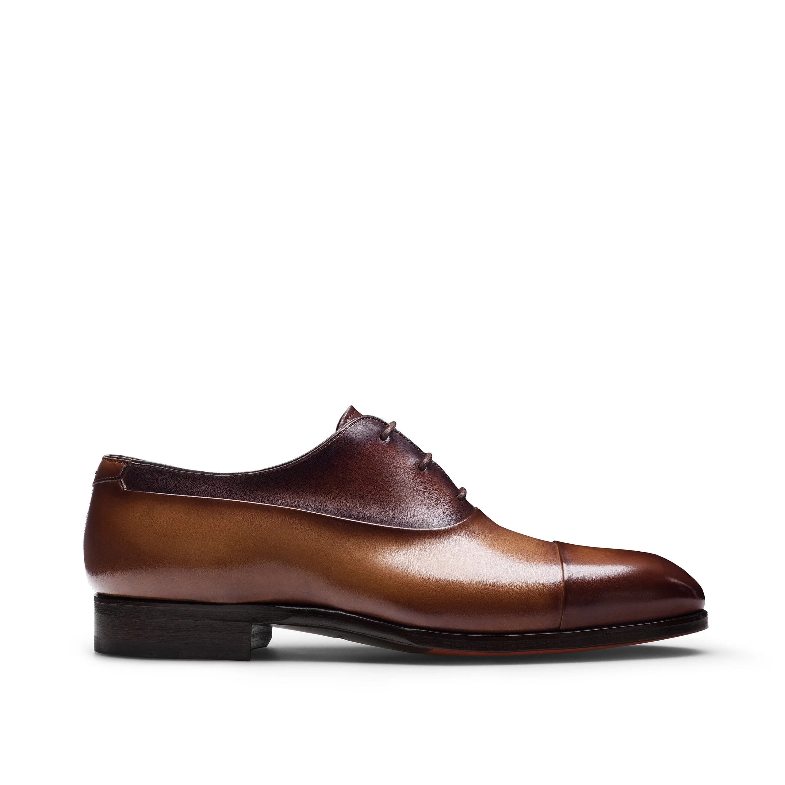 Tabacco Brown Leather Duke Seleccion Cap Toe Oxford Shoes - Magnanni - Image 8