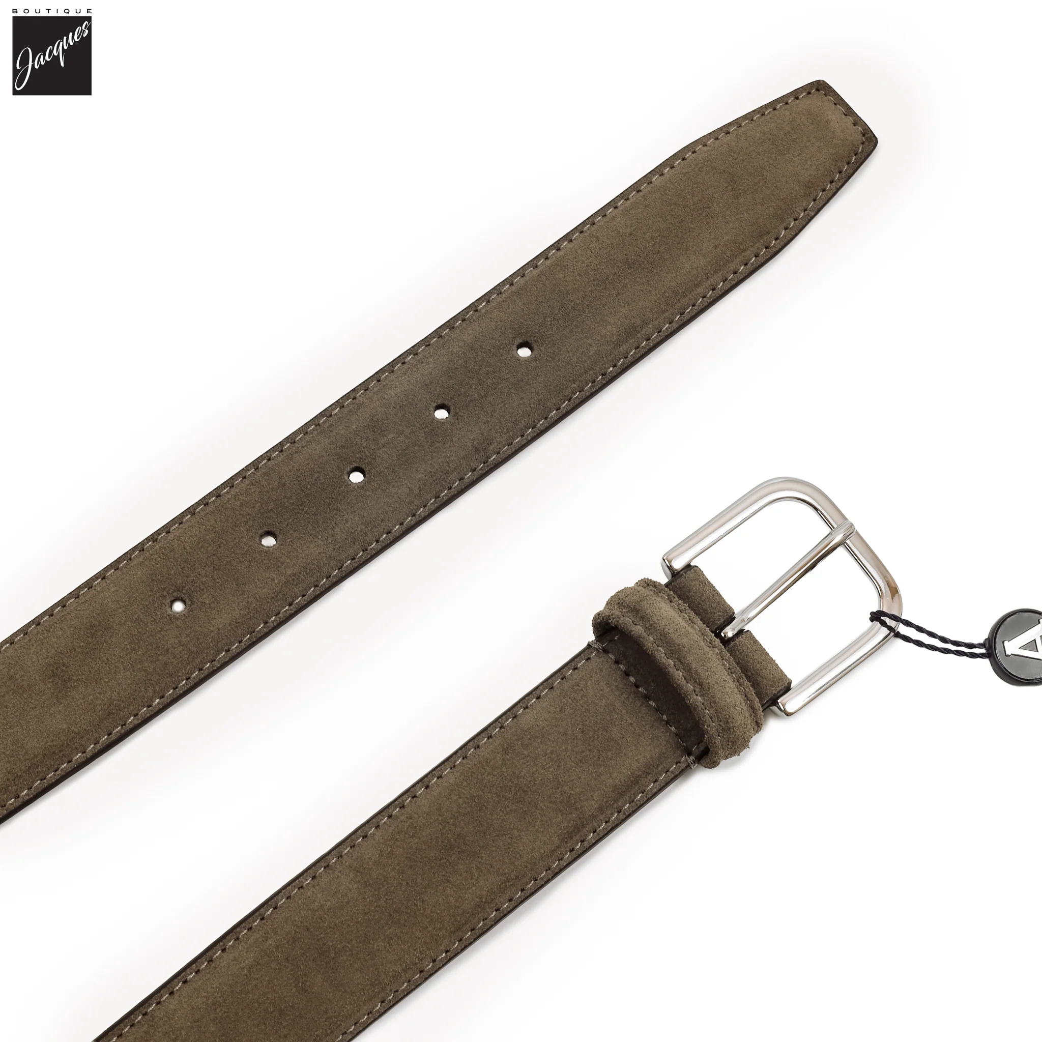 Taupe Suede Belt - Anderson's - Image 2