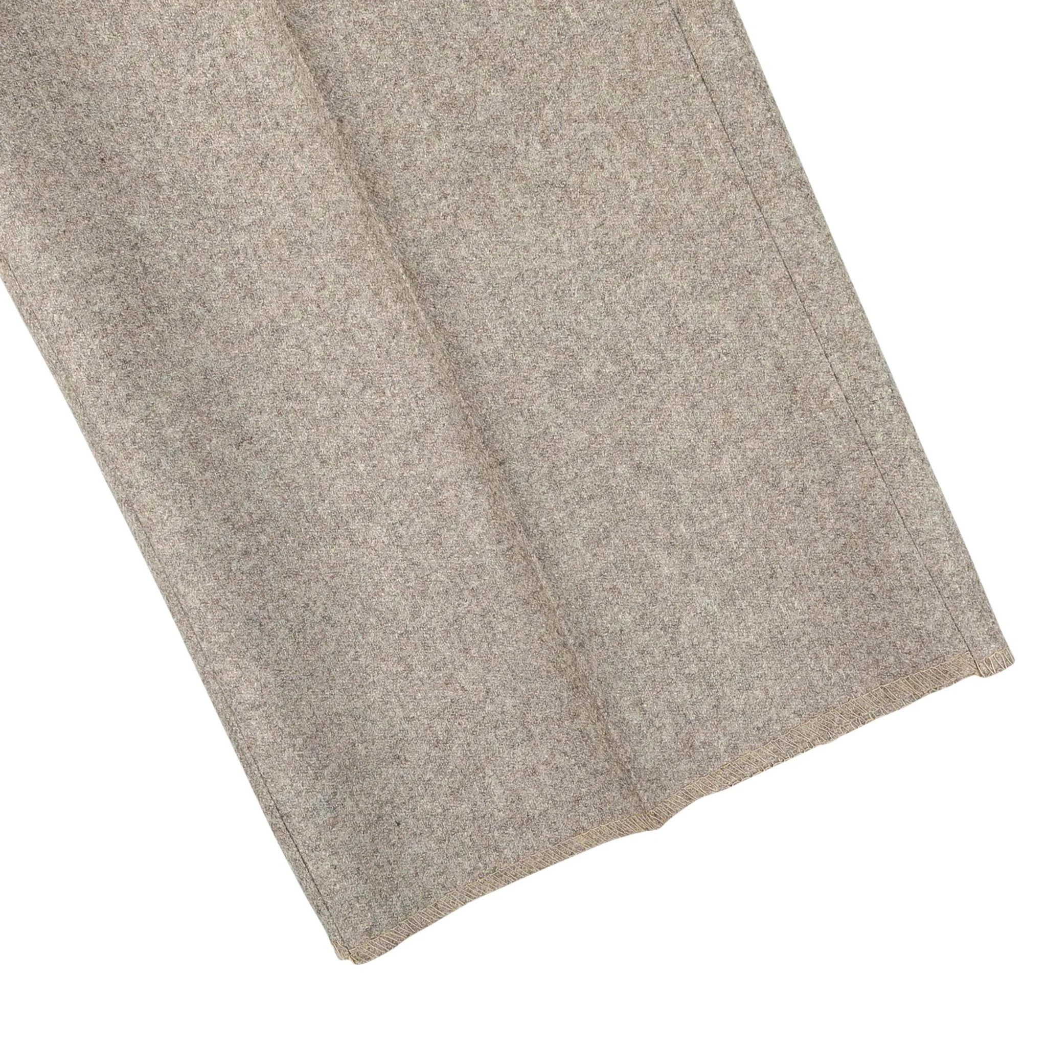 Taupe Flannel Vitale Barberis Contemporary Fit Wool Dress Pant - Luigi Bianchi - Image 4