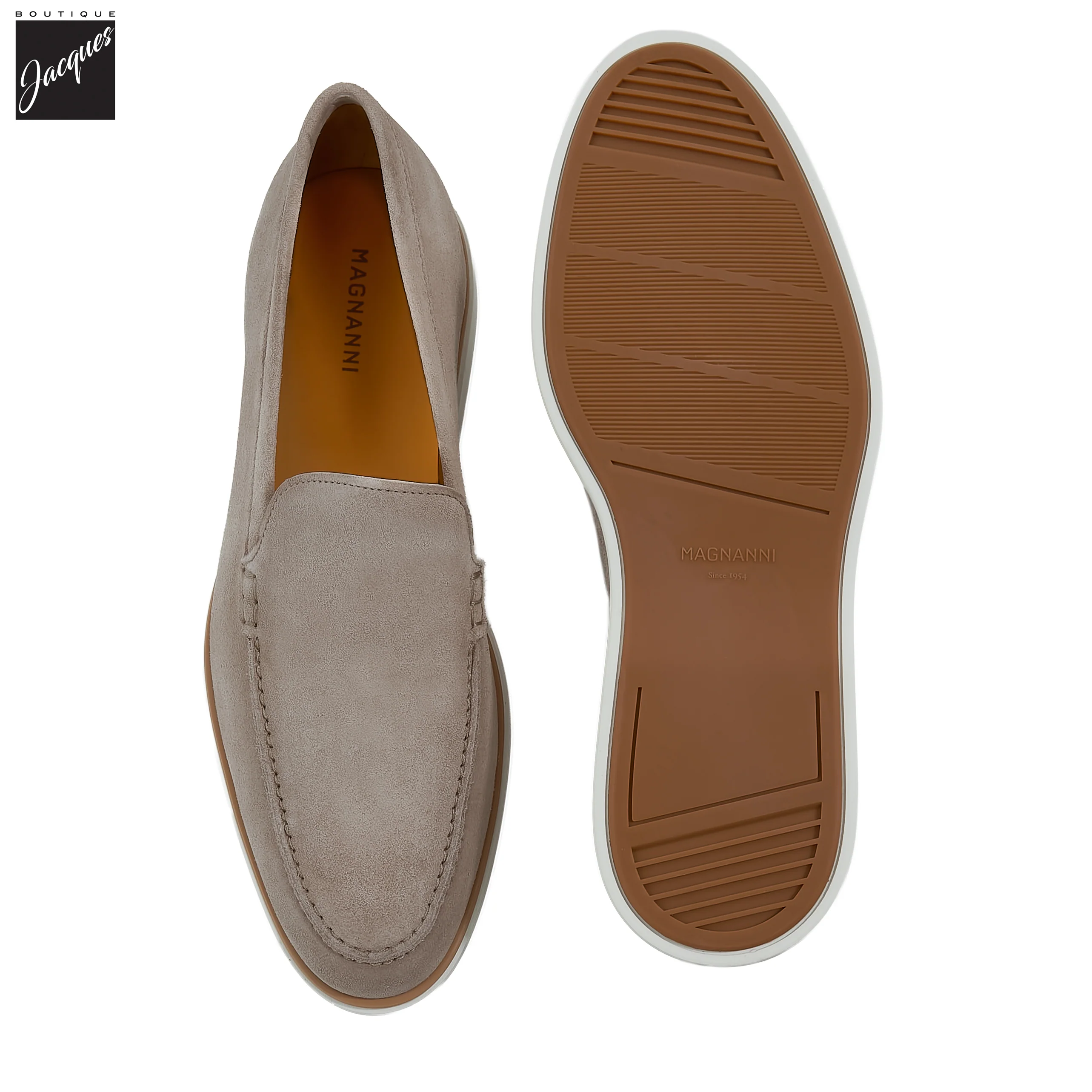 Taupe Lourenco Suede Loafer - Magnanni - Image 5