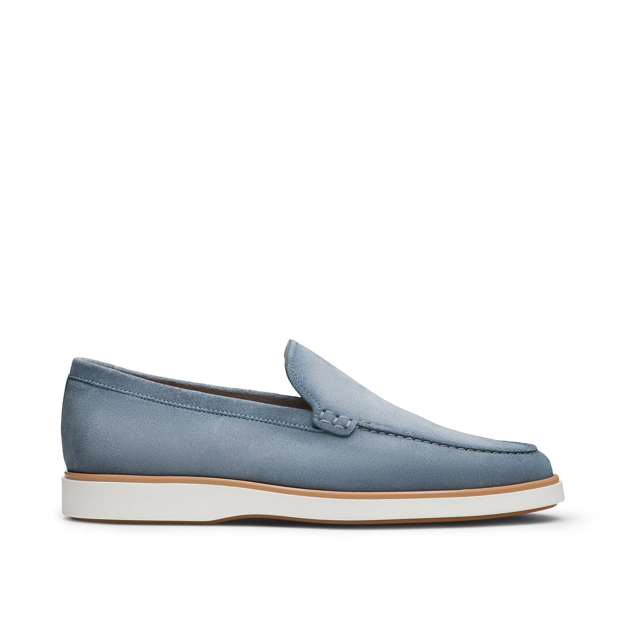 Light Blue Lourenco Suede Loafer - Magnanni - Image 3