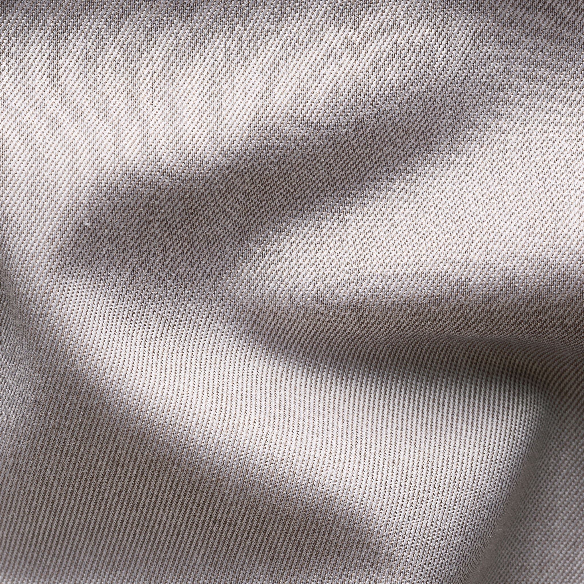 Taupe Solid Signature Twill Slim Fit Dress Shirt - ETON - Image 3