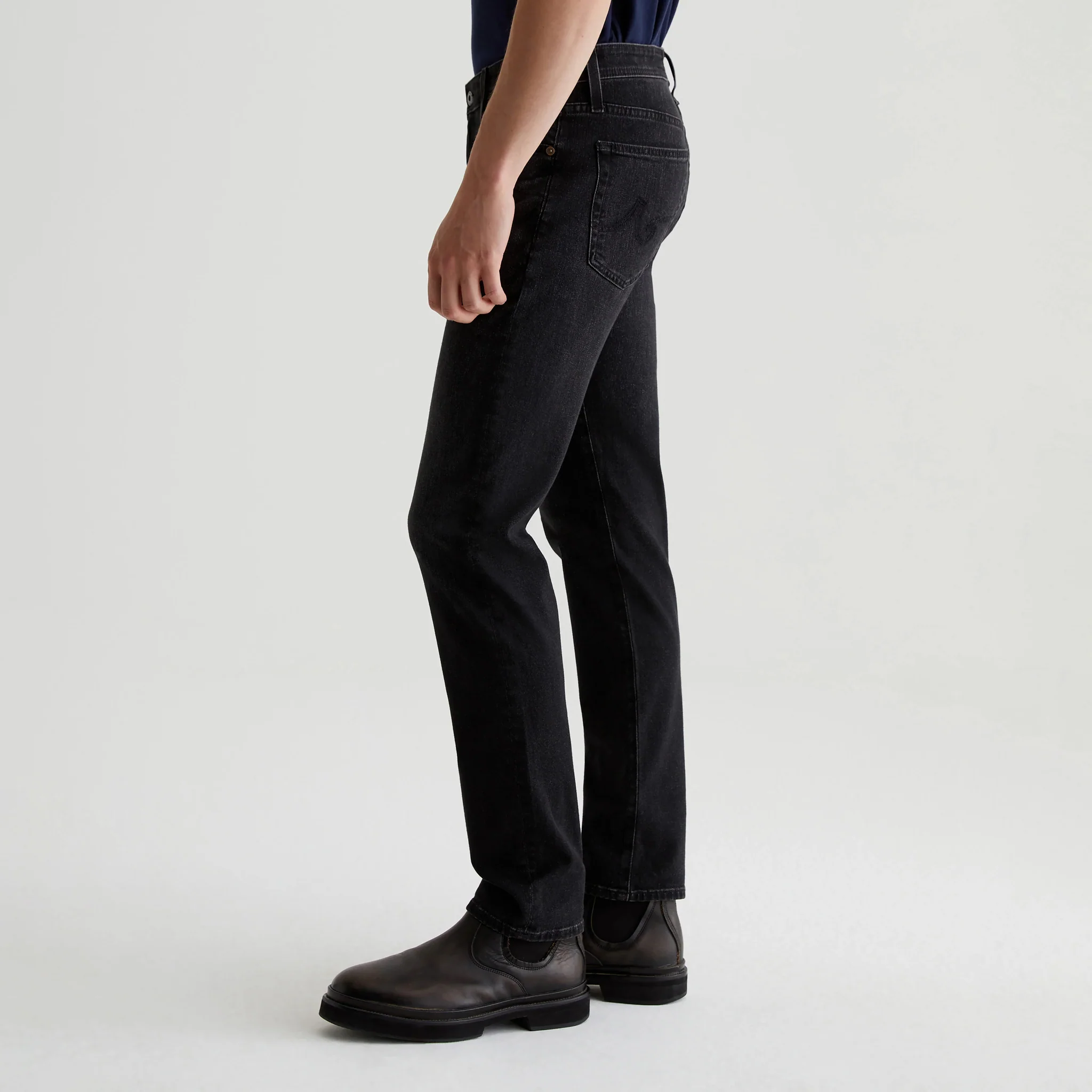 Trophy Black Washed Cloud Soft Denim Tellis Modern Slim Fit Jeans - AG - Image 5