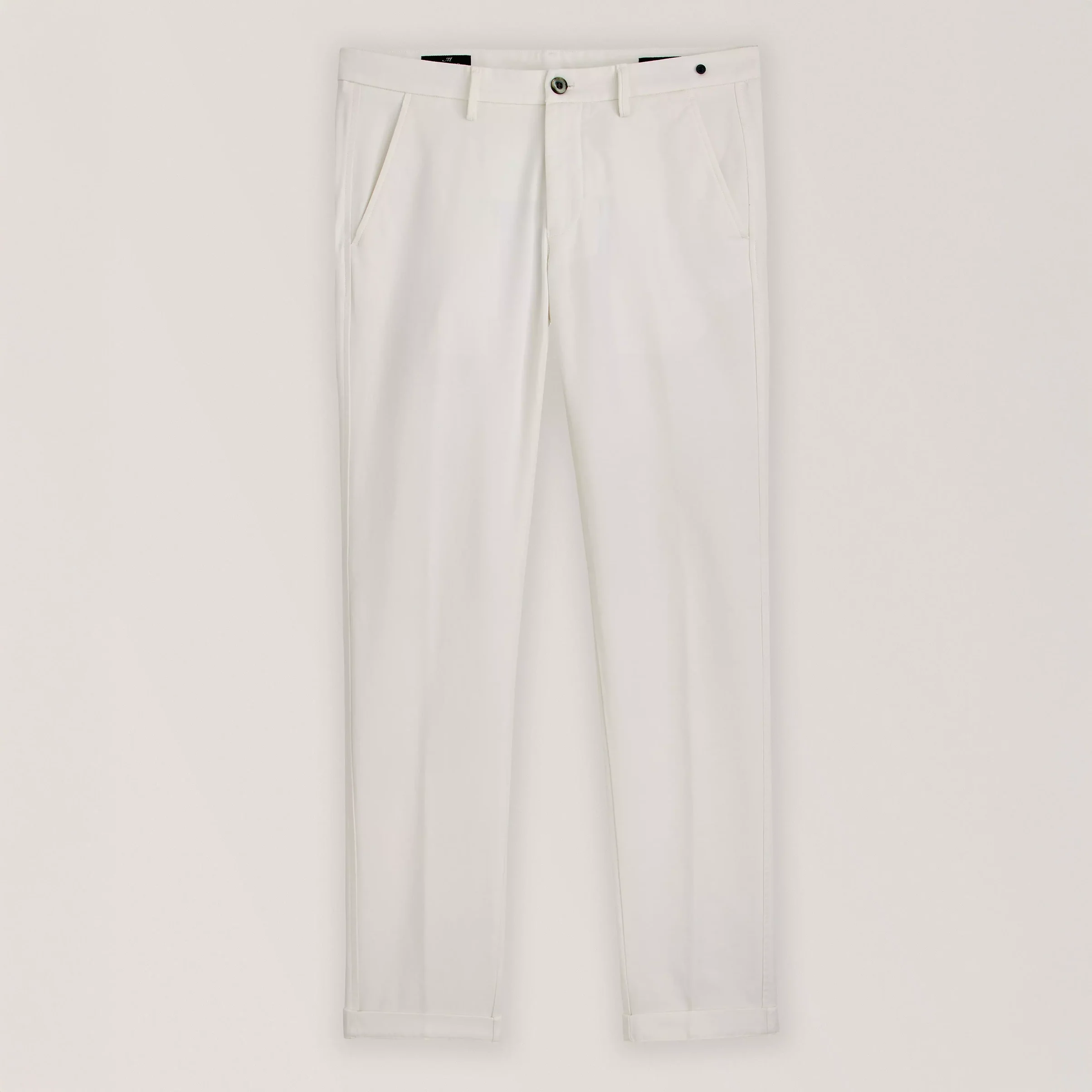 White Chino Gaberdine Stretch Chino - Mason's - Image 12
