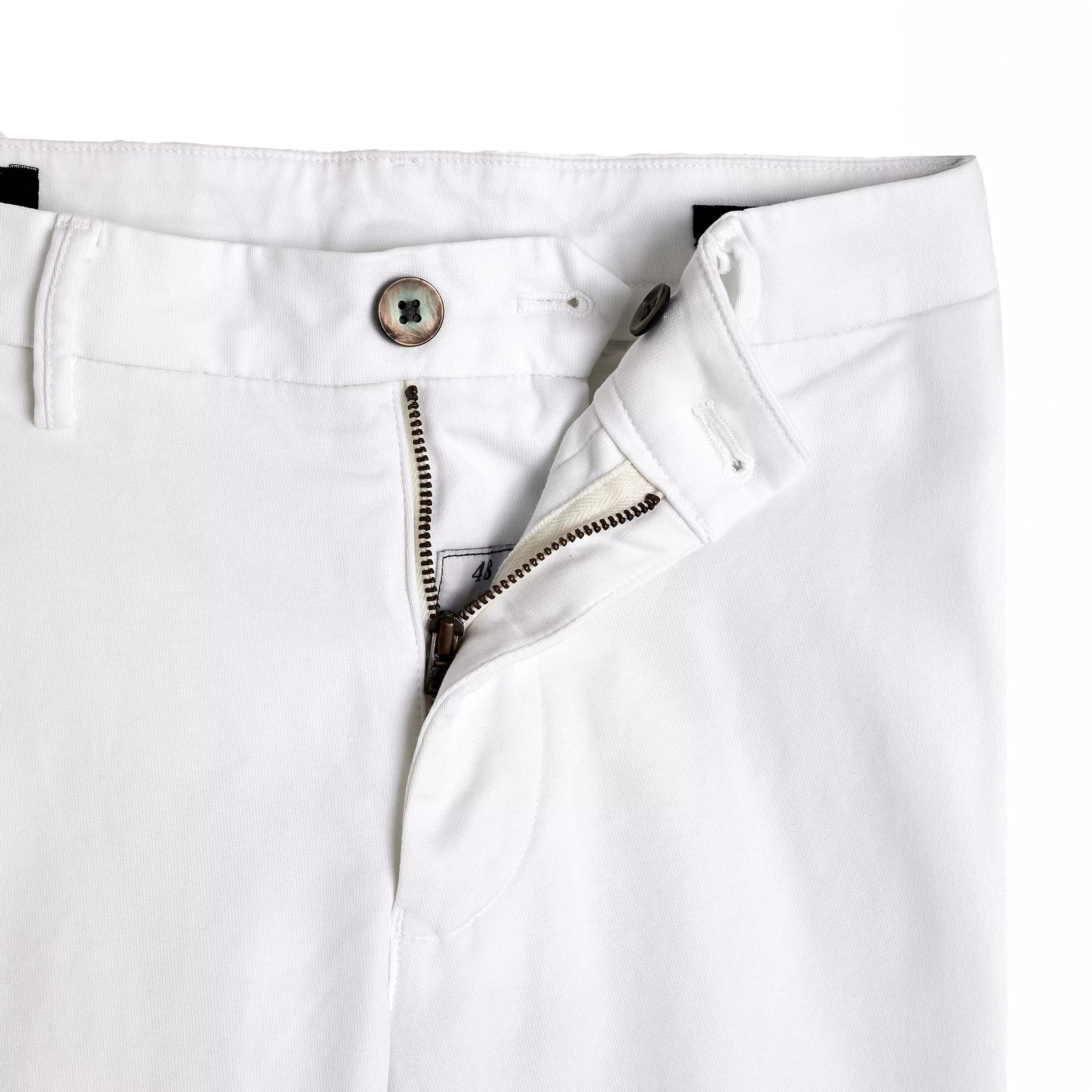 White Chino Gaberdine Stretch Chino - Mason's - Image 6