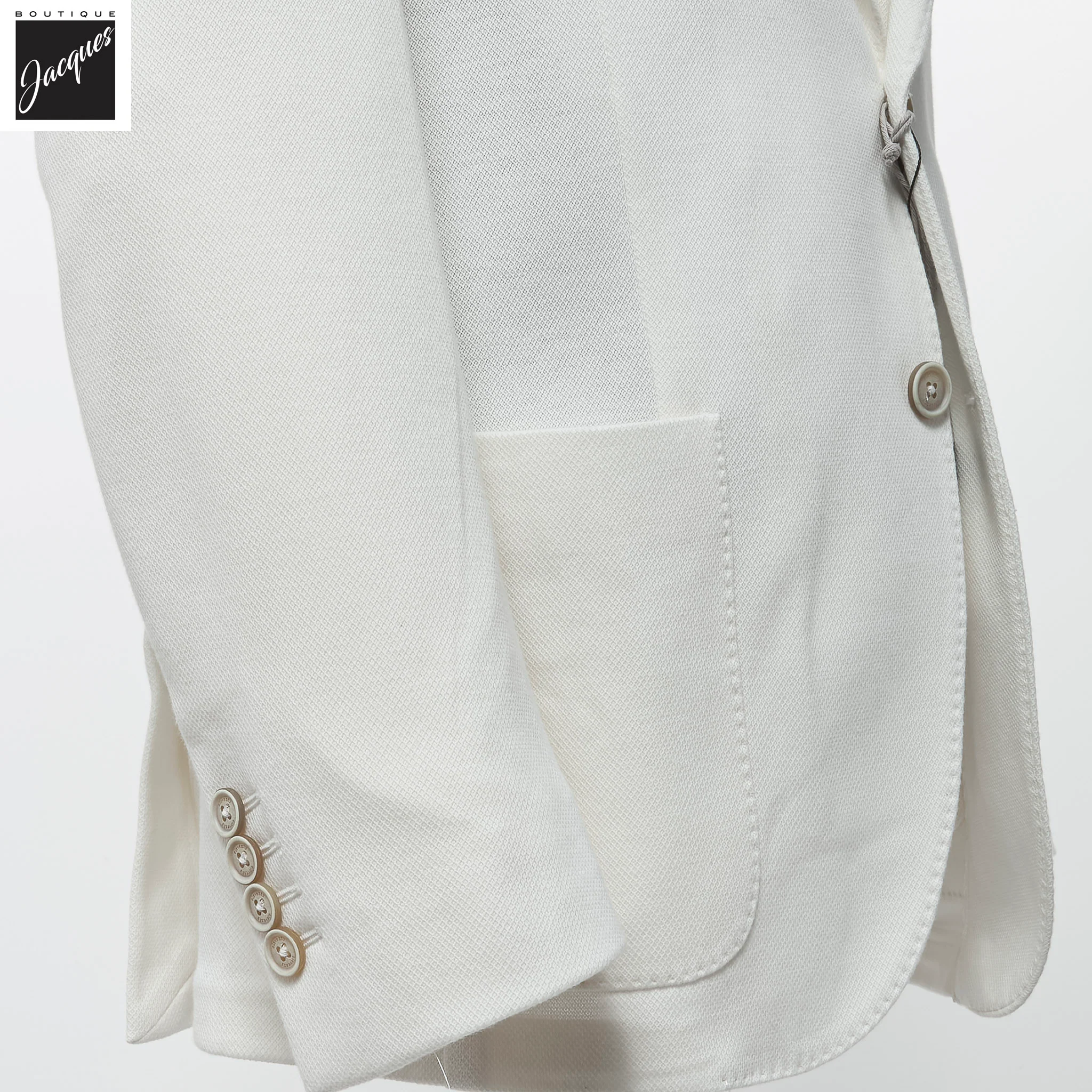 White Cotton Hybrid Sport Jacket with Removable Bib - ELEVENTY PLATINUM - Image 5