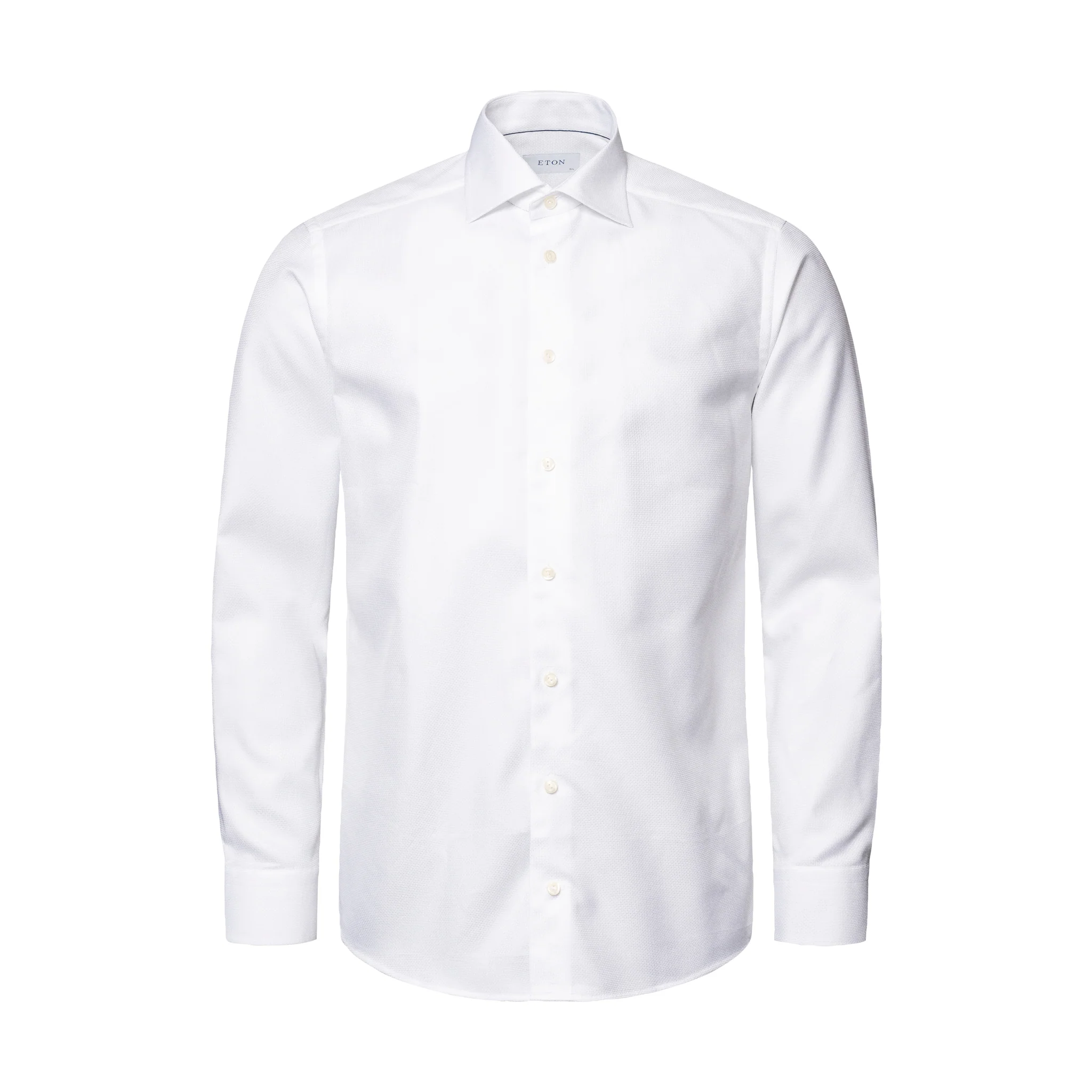 White Cotton-Tencel Contemporary Fit Shirt - ETON - Image 8