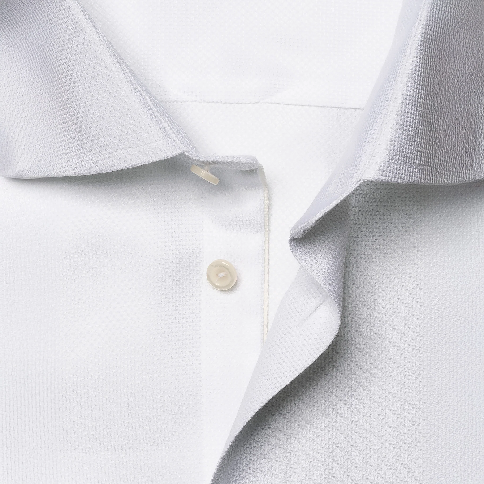 White Cotton-Tencel Contemporary Fit Shirt - ETON - Image 9