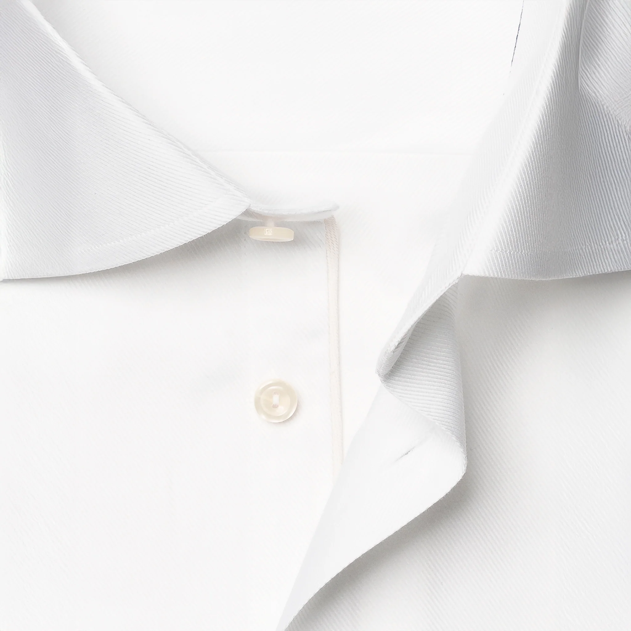 White Mélange Semi-Solid Fine Twill Contemporary Fit Shirt - ETON - Image 3